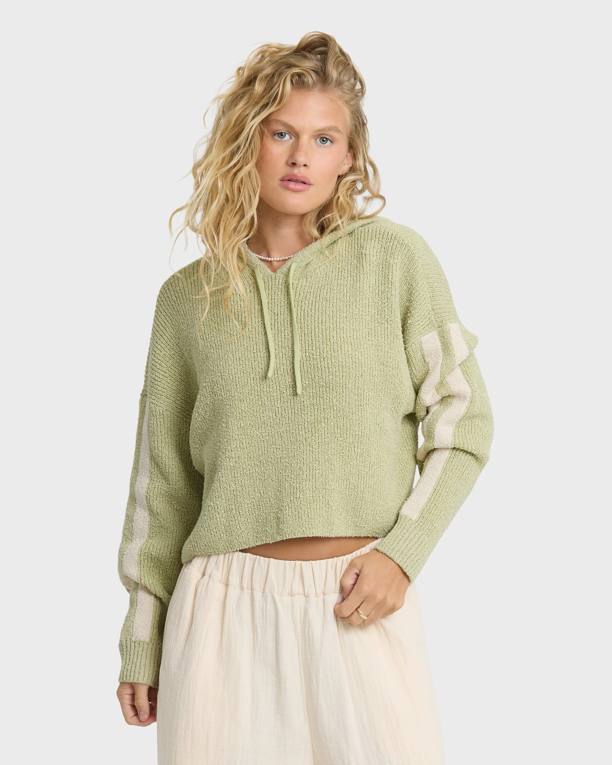 Dawn Pullover Hoodie - Smoke Green sold by Billabong