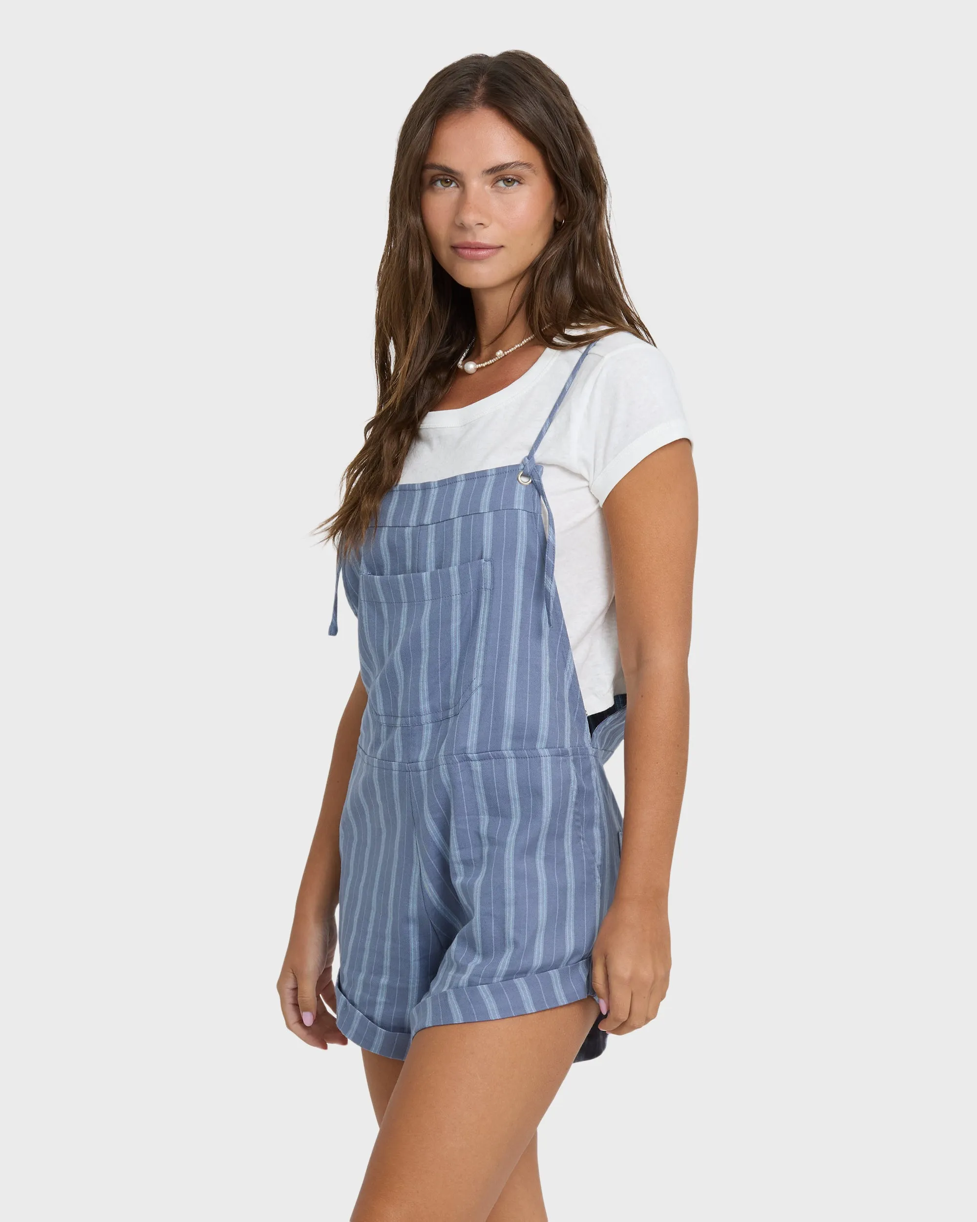 Wild Pursuit Overall Romper - Blue Smoke sold by Billabong product image thumbnail 4