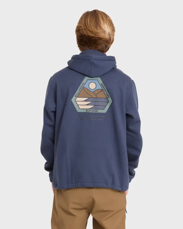 A/Div Compass Pullover Hoodie - Blue Graphite made by Billabong