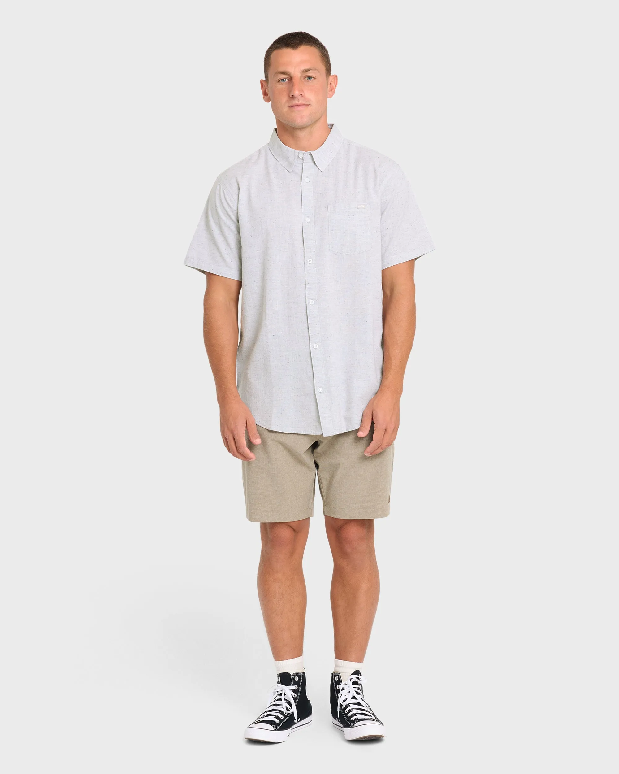 All Day Short Sleeve Woven Shirt - Alloy sold by Billabong product image thumbnail 3