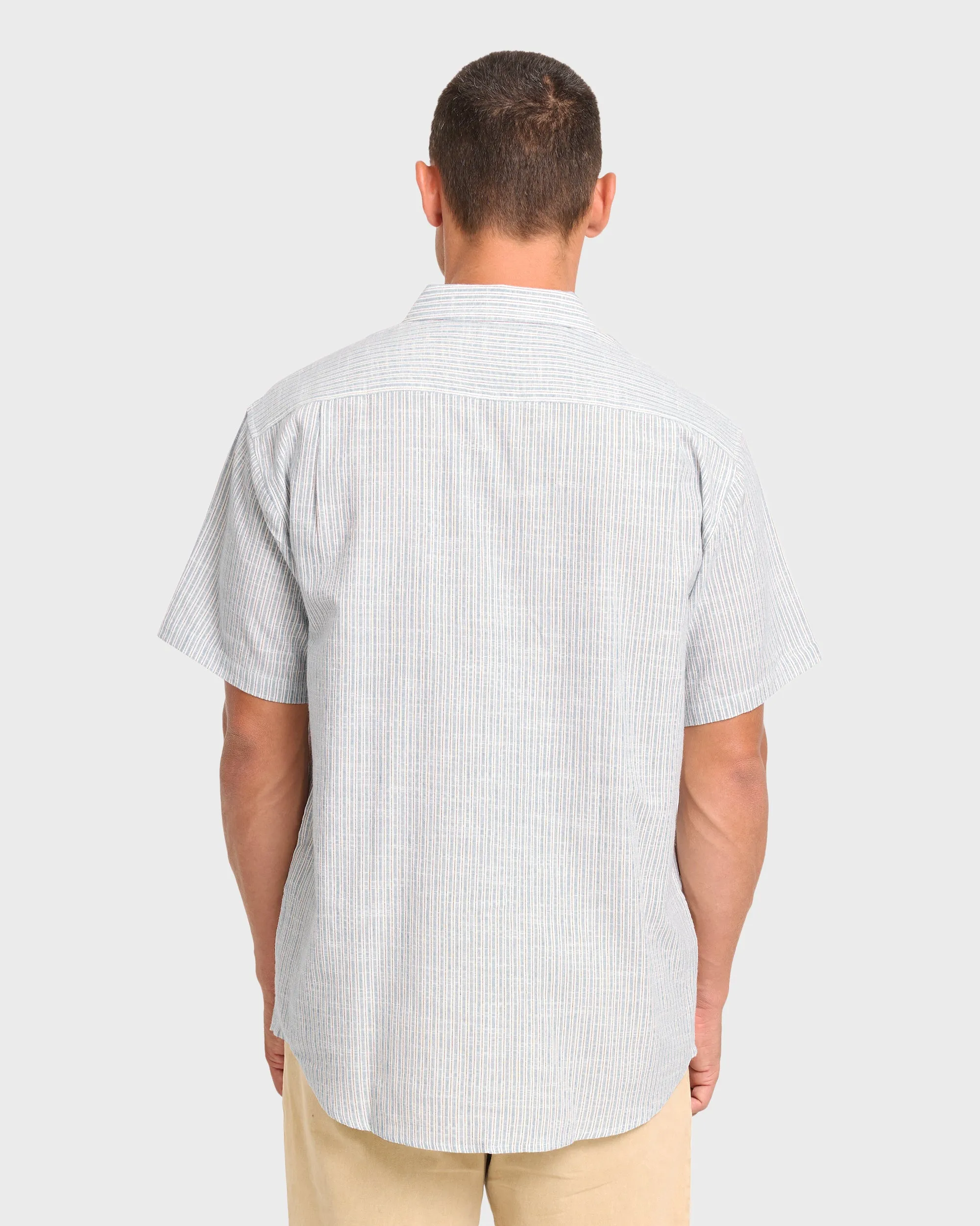 All Day Stripe Short Sleeve Woven Shirt - Off White sold by Billabong product image thumbnail 2