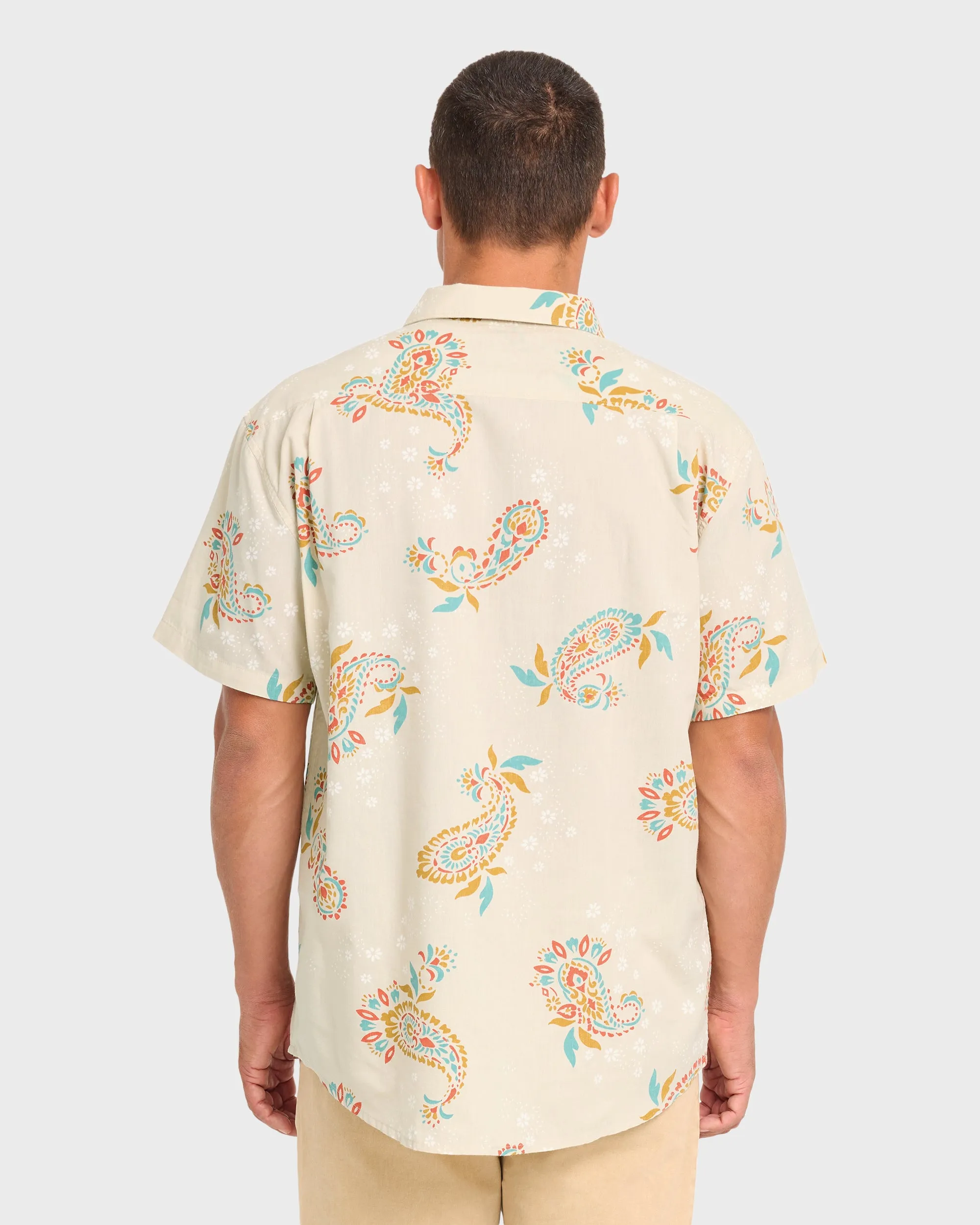 Sundays Short Sleeve Woven Shirt - Oatmeal sold by Billabong product image thumbnail 2