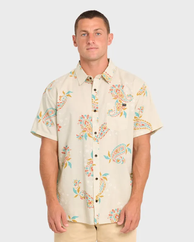 Sundays Short Sleeve Woven Shirt - Oatmeal made by Billabong