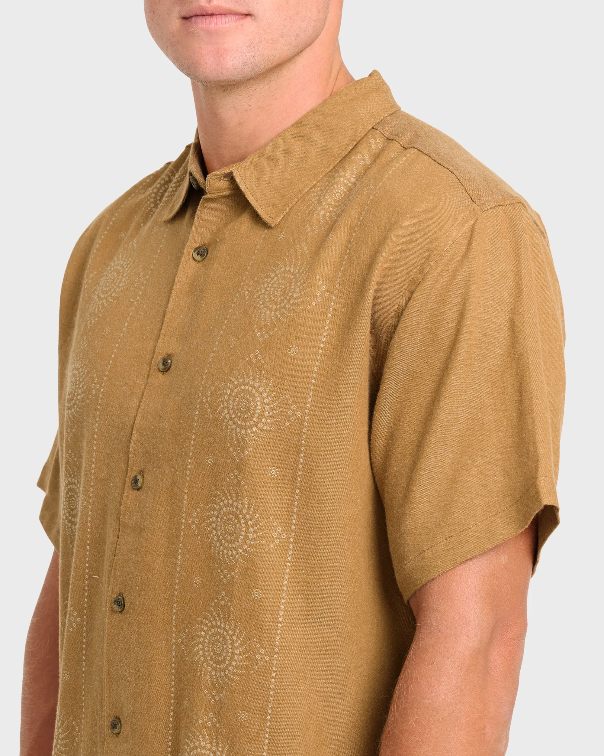Cordoba Short Sleeve Cotton Shirt - Rubber sold by Billabong product image thumbnail 5