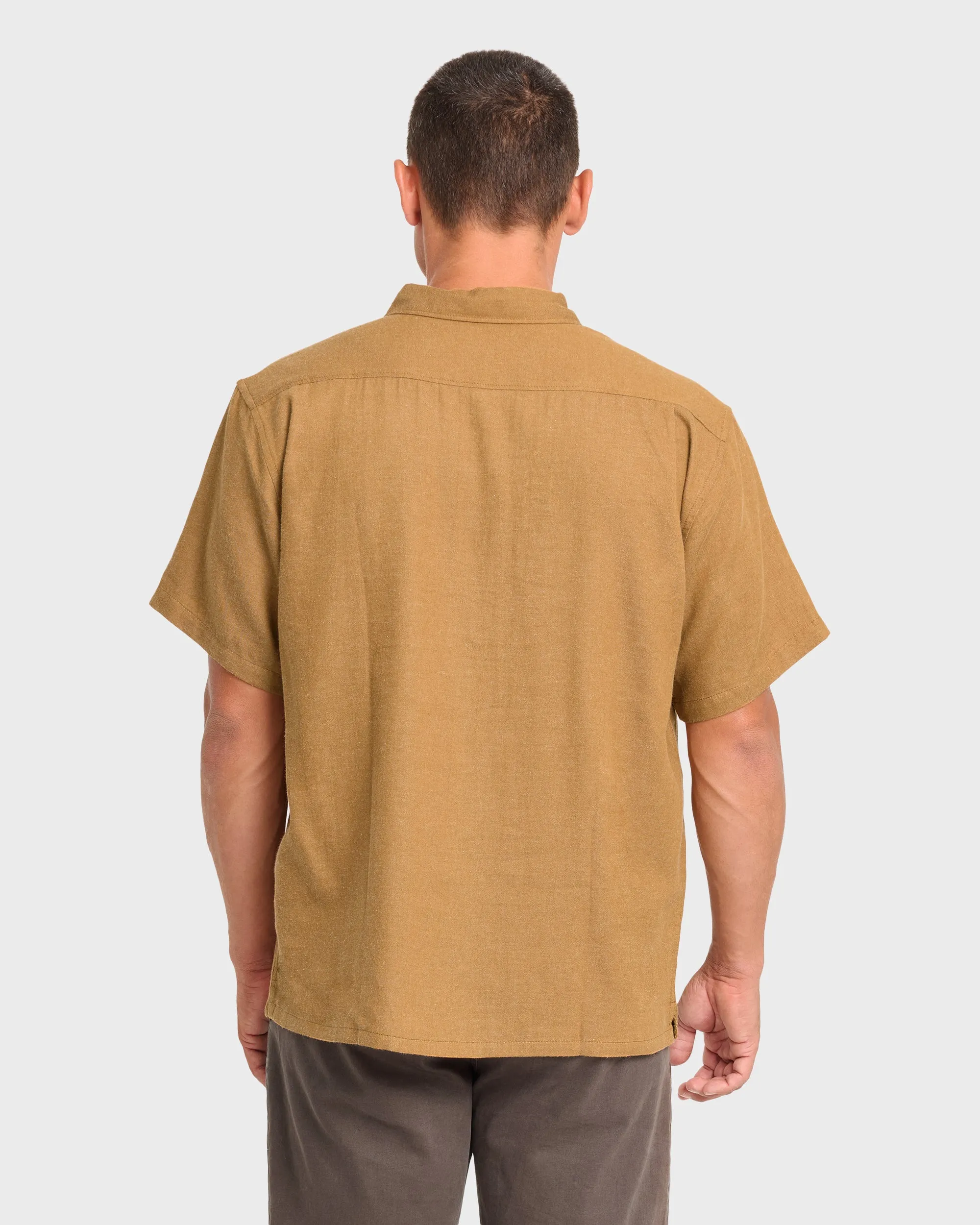 Cordoba Short Sleeve Cotton Shirt - Rubber sold by Billabong product image thumbnail 2