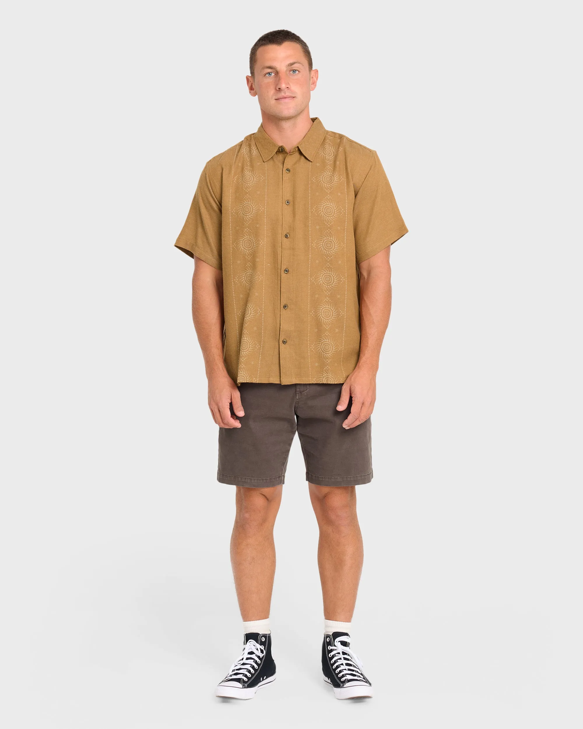Cordoba Short Sleeve Cotton Shirt - Rubber sold by Billabong product image thumbnail 3