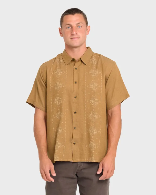 Cordoba Short Sleeve Cotton Shirt - Rubber made by Billabong