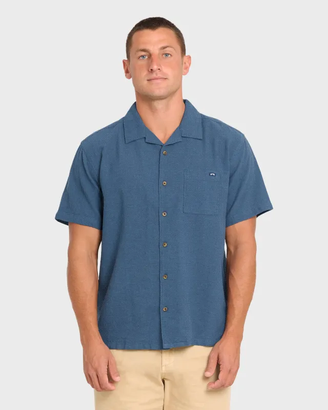 Victoria Vacay Short Sleeve Woven Shirt - China Blue made by Billabong