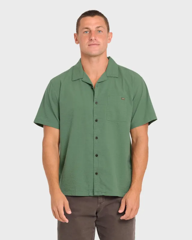 Victoria Vacay Short Sleeve Woven Shirt - Sea Spray made by Billabong