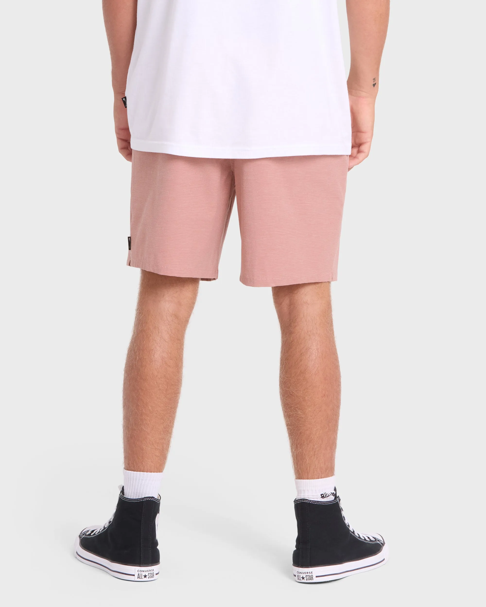 Crossfire Elastic Wave Washed 18" Amphibian Hybrid Shorts - Ash Rose sold by Billabong product image thumbnail 2
