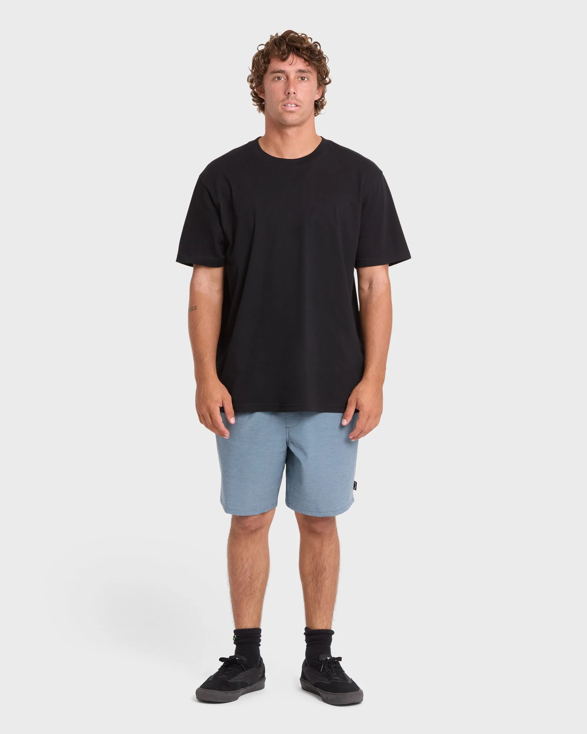 Crossfire Elastic Wave Washed 18" Amphibian Hybrid Shorts - China Blue sold by Billabong product image thumbnail 3