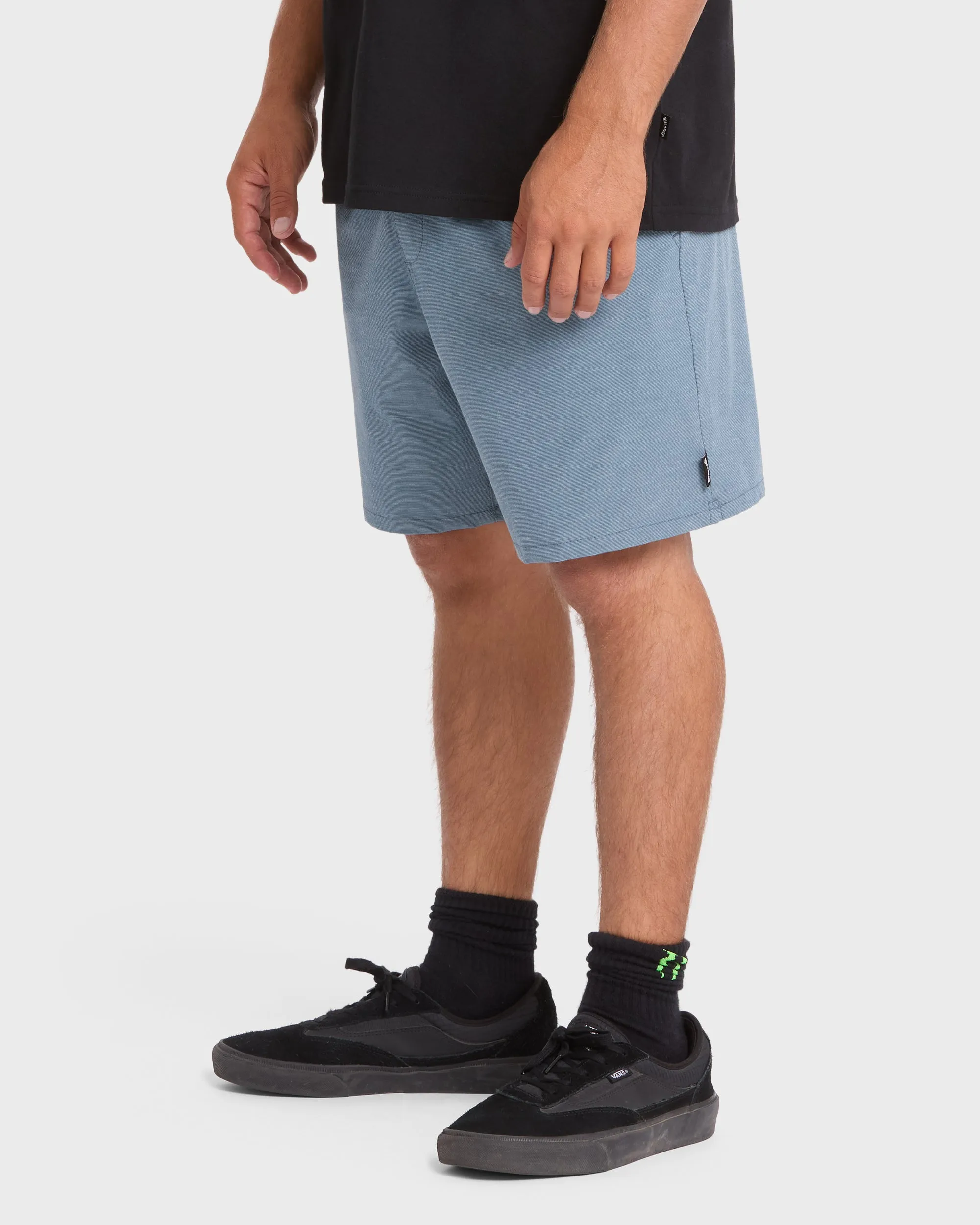 Crossfire Elastic Wave Washed 18" Amphibian Hybrid Shorts - China Blue sold by Billabong product image thumbnail 4
