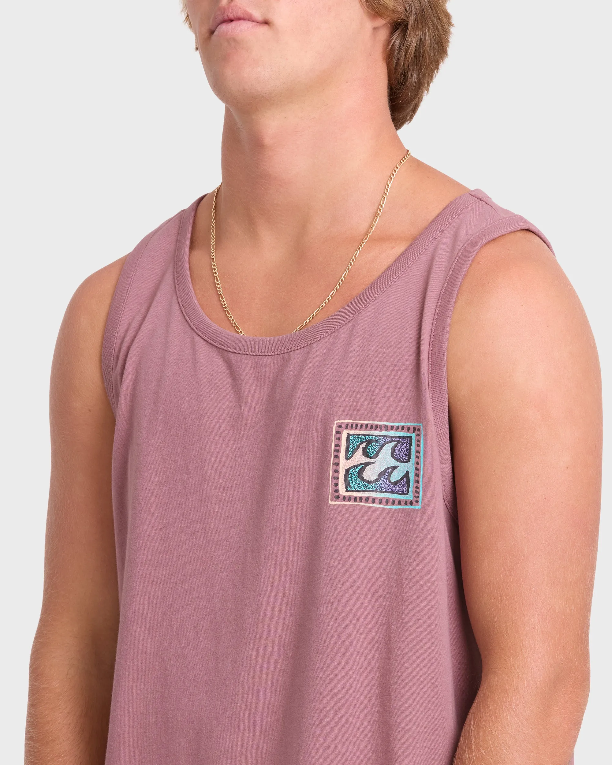 Crayon Wave Premium Tank Top - Red Dahlia sold by Billabong product image thumbnail 5