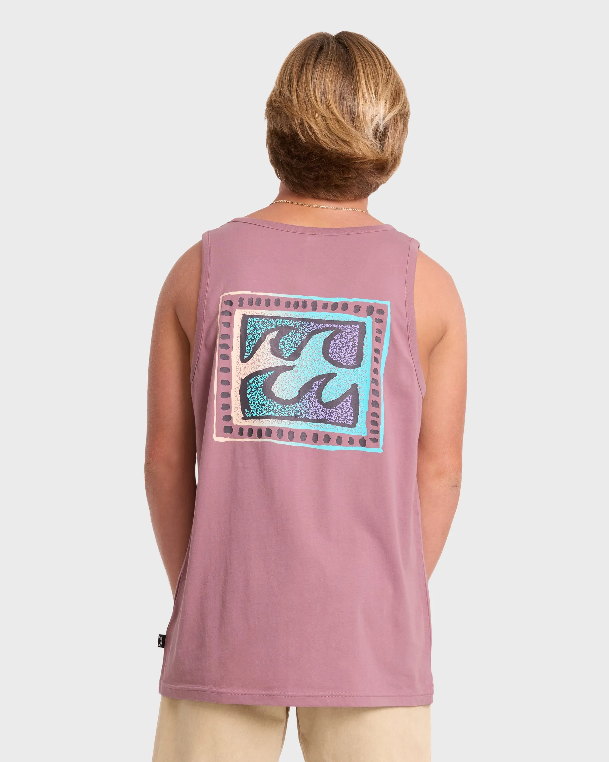 Crayon Wave Premium Tank Top - Red Dahlia sold by Billabong product image thumbnail 2