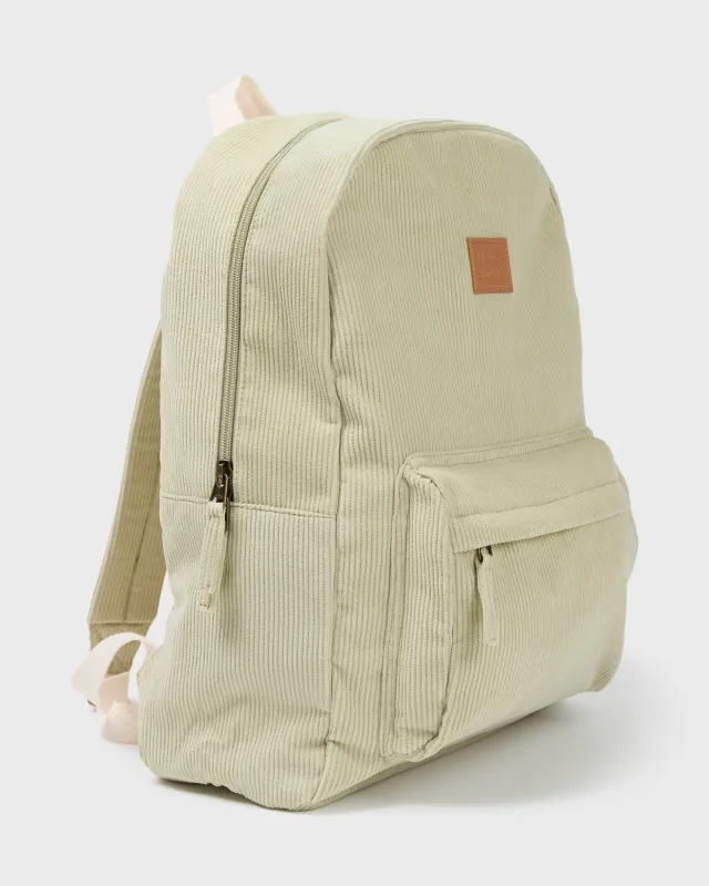 Schools Out Cord 16L Backpack - Smoke Green made by Billabong
