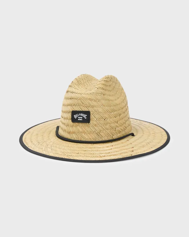 Tides Print Straw Lifeguard Hat - Jet Black made by Billabong