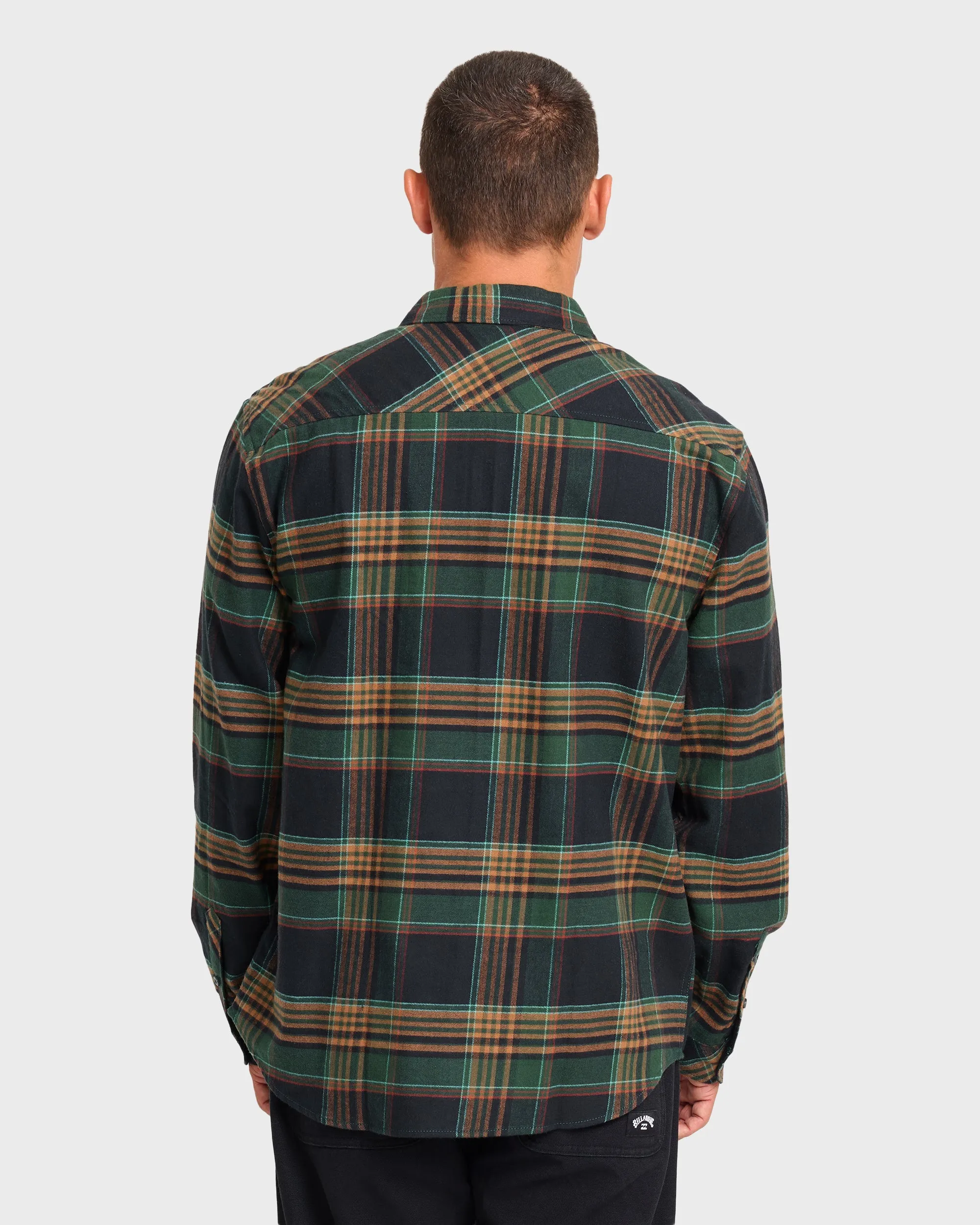 Coastline Long Sleeve Flannel Shirt - Black sold by Billabong product image thumbnail 2