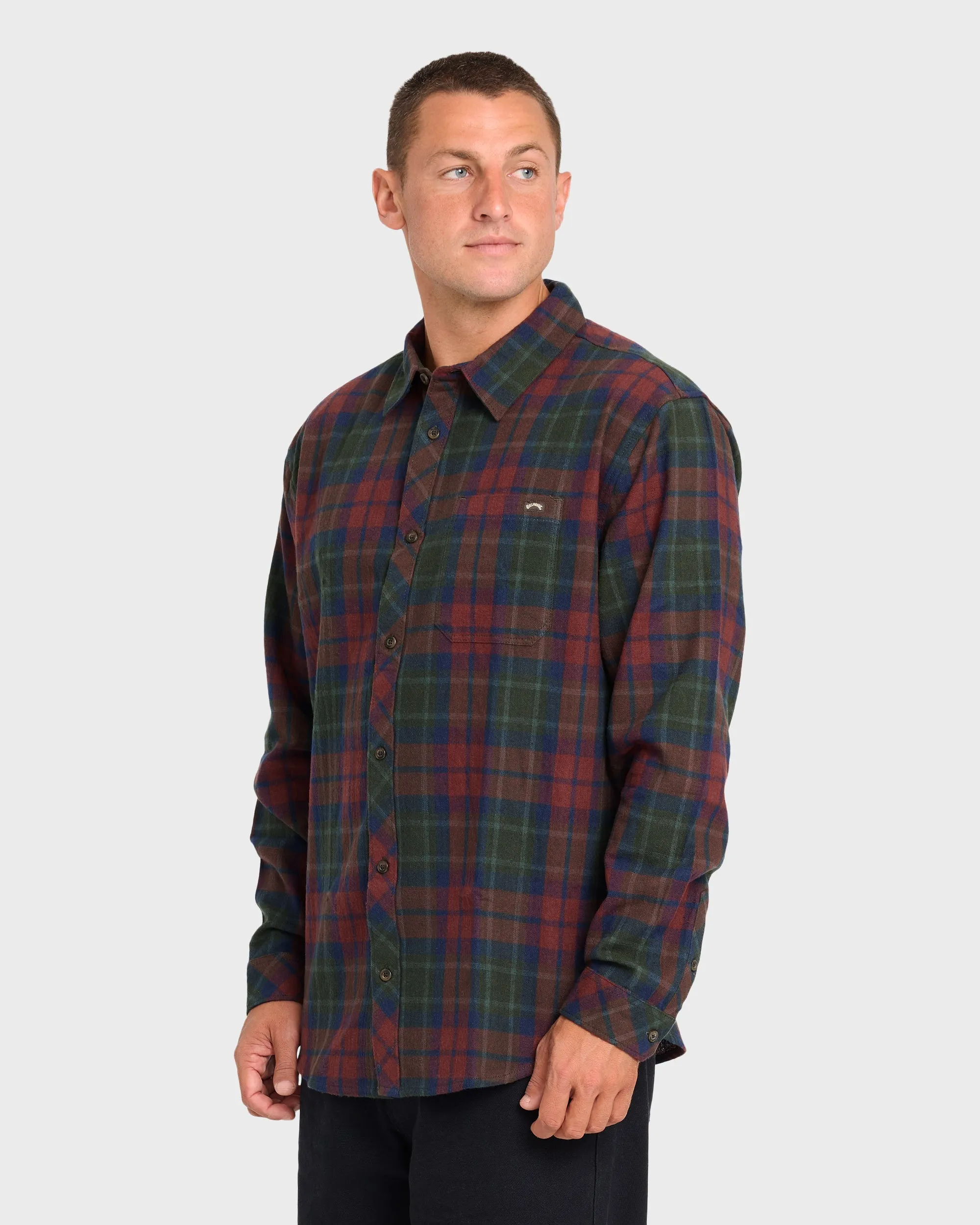 Coastline Long Sleeve Flannel Shirt - Tortoise Shell sold by Billabong product image thumbnail 4