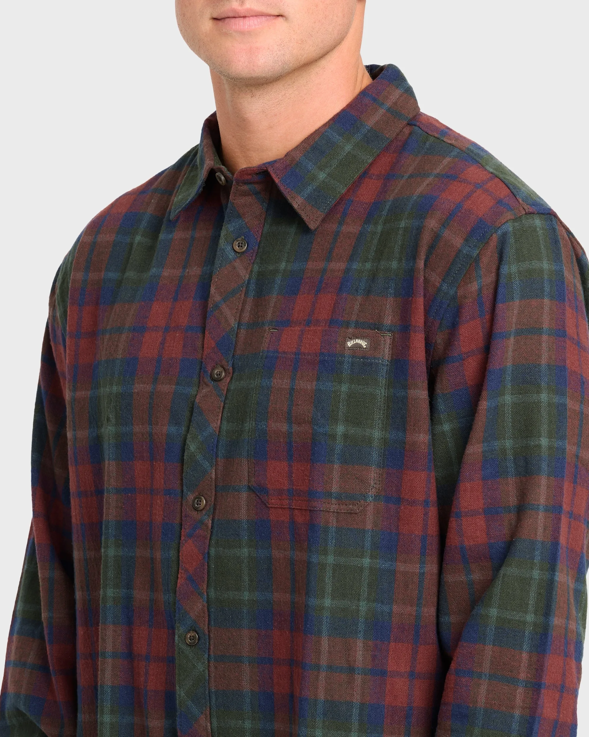 Coastline Long Sleeve Flannel Shirt - Tortoise Shell sold by Billabong product image thumbnail 5