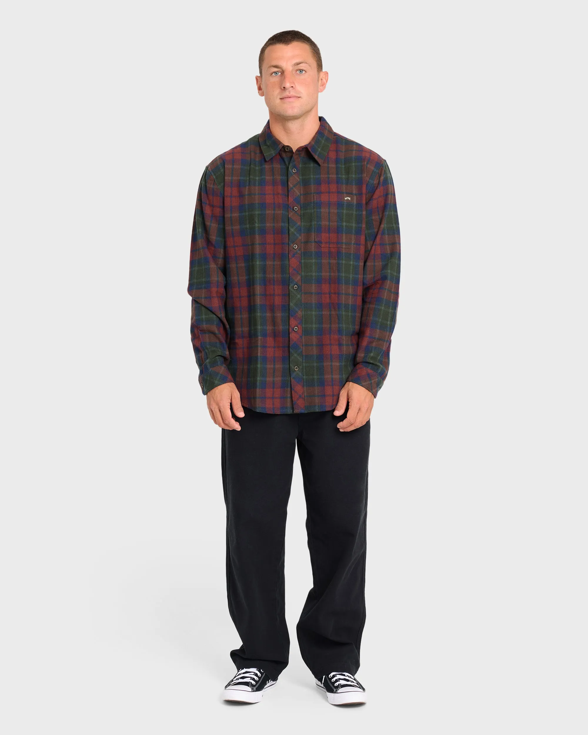 Coastline Long Sleeve Flannel Shirt - Tortoise Shell sold by Billabong product image thumbnail 3