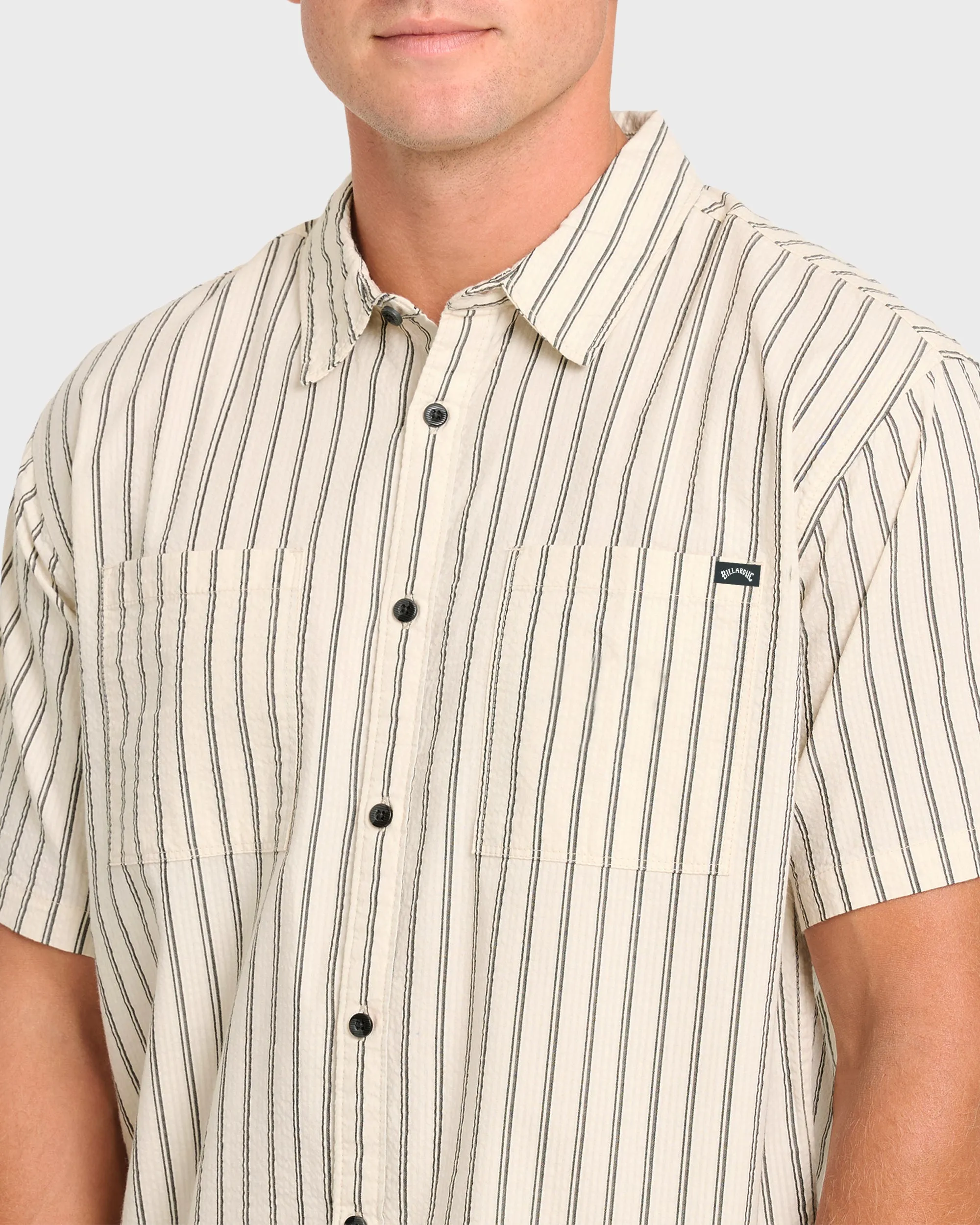 Vista Short Sleeve Woven Shirt - Off White sold by Billabong product image thumbnail 5