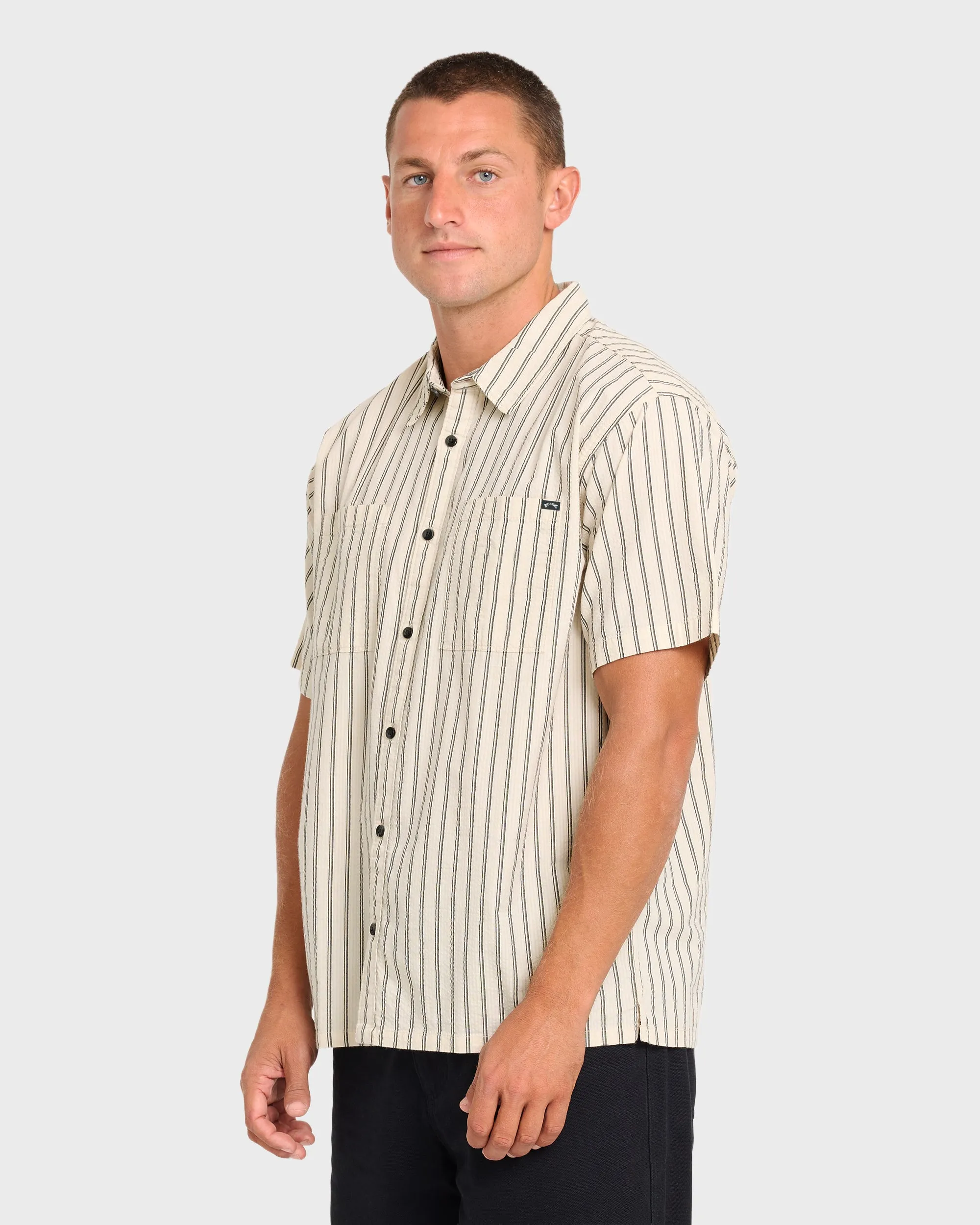 Vista Short Sleeve Woven Shirt - Off White sold by Billabong product image thumbnail 4