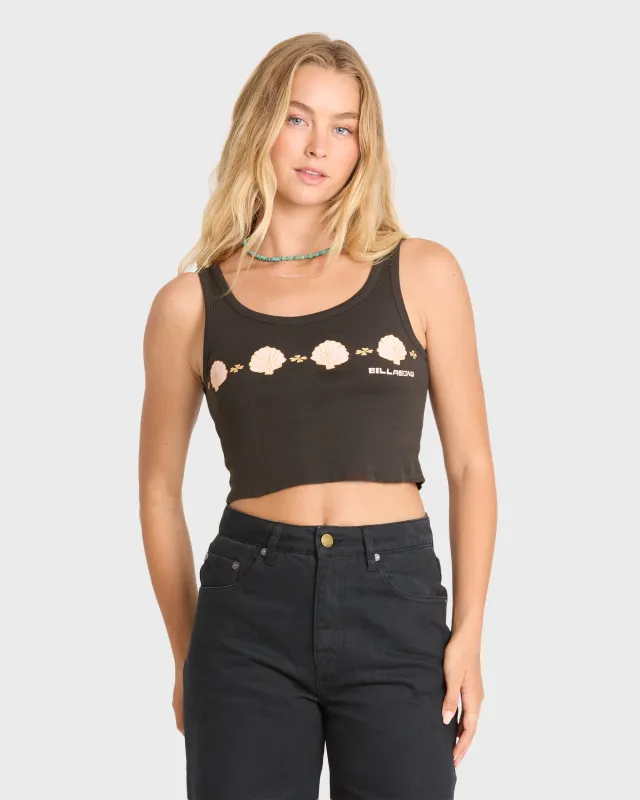 Into The Sea Tank Top - Off Black made by Billabong