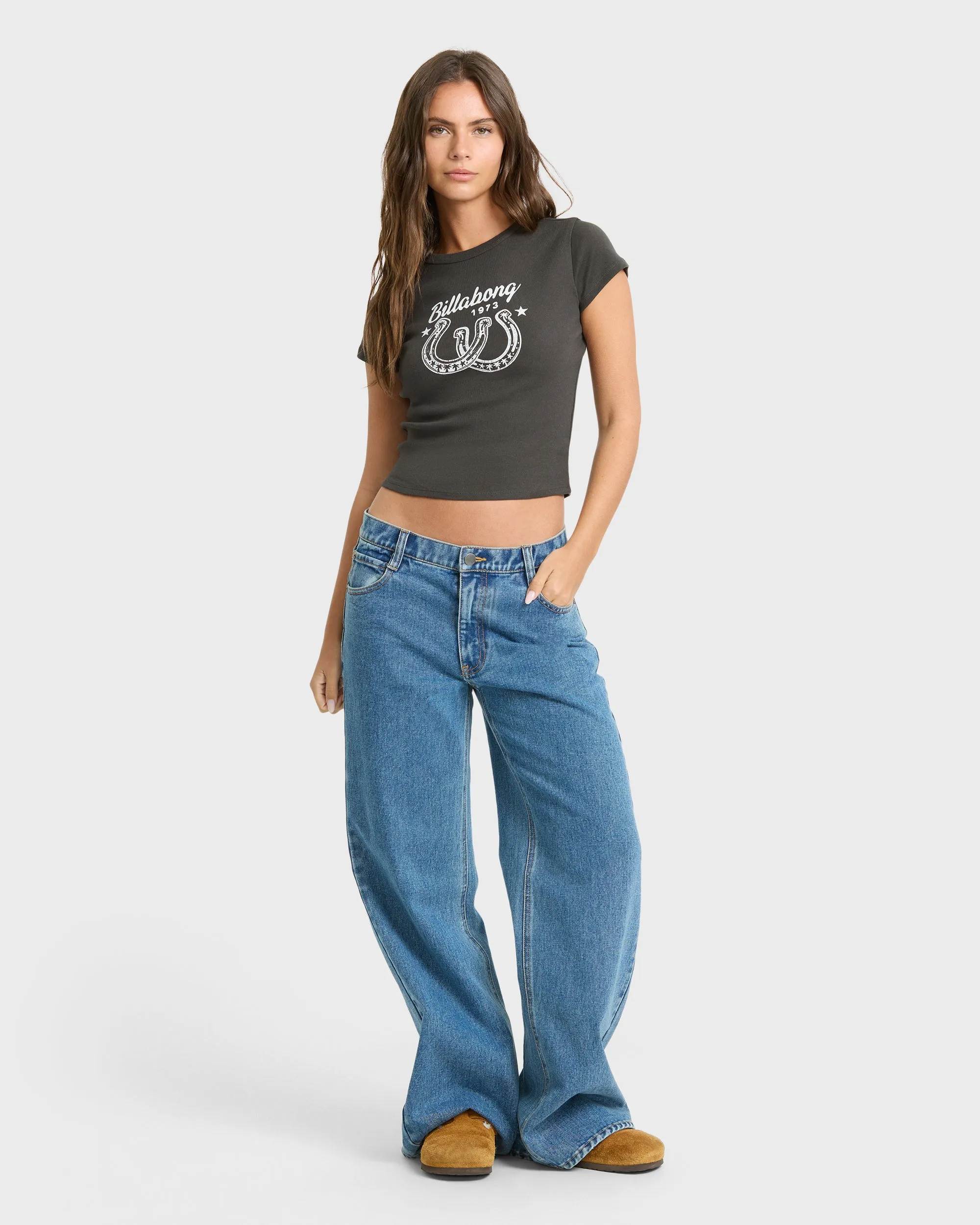 Suns Up Now Short Sleeve Cotton T-Shirt - Off Black sold by Billabong product image thumbnail 3