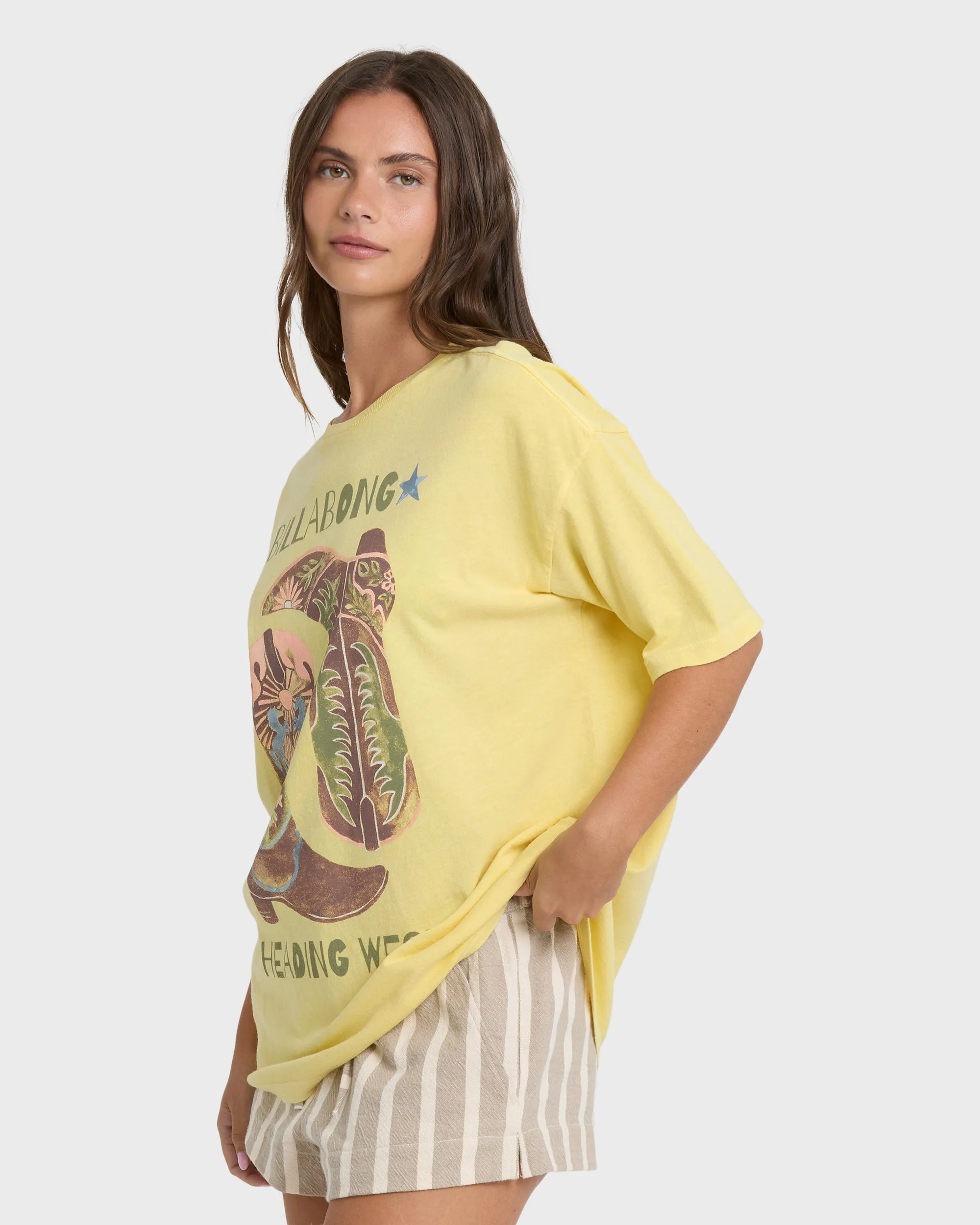 Ready To Roam Short Sleeve Knit T-Shirt - Sundress sold by Billabong product image thumbnail 4