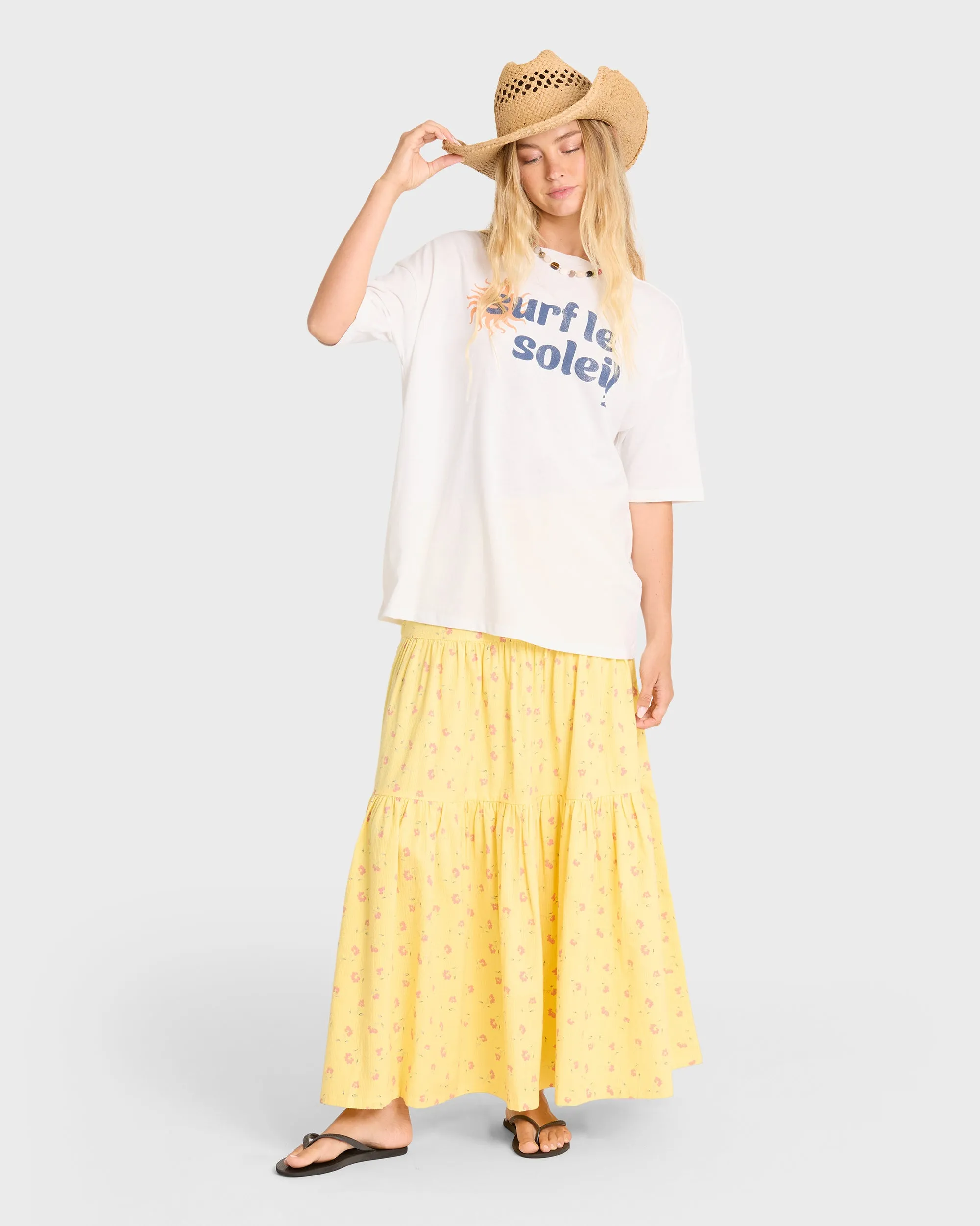 Surf Le Soleil Short Sleeve Cotton T-Shirt - Salt Crystal sold by Billabong product image thumbnail 3