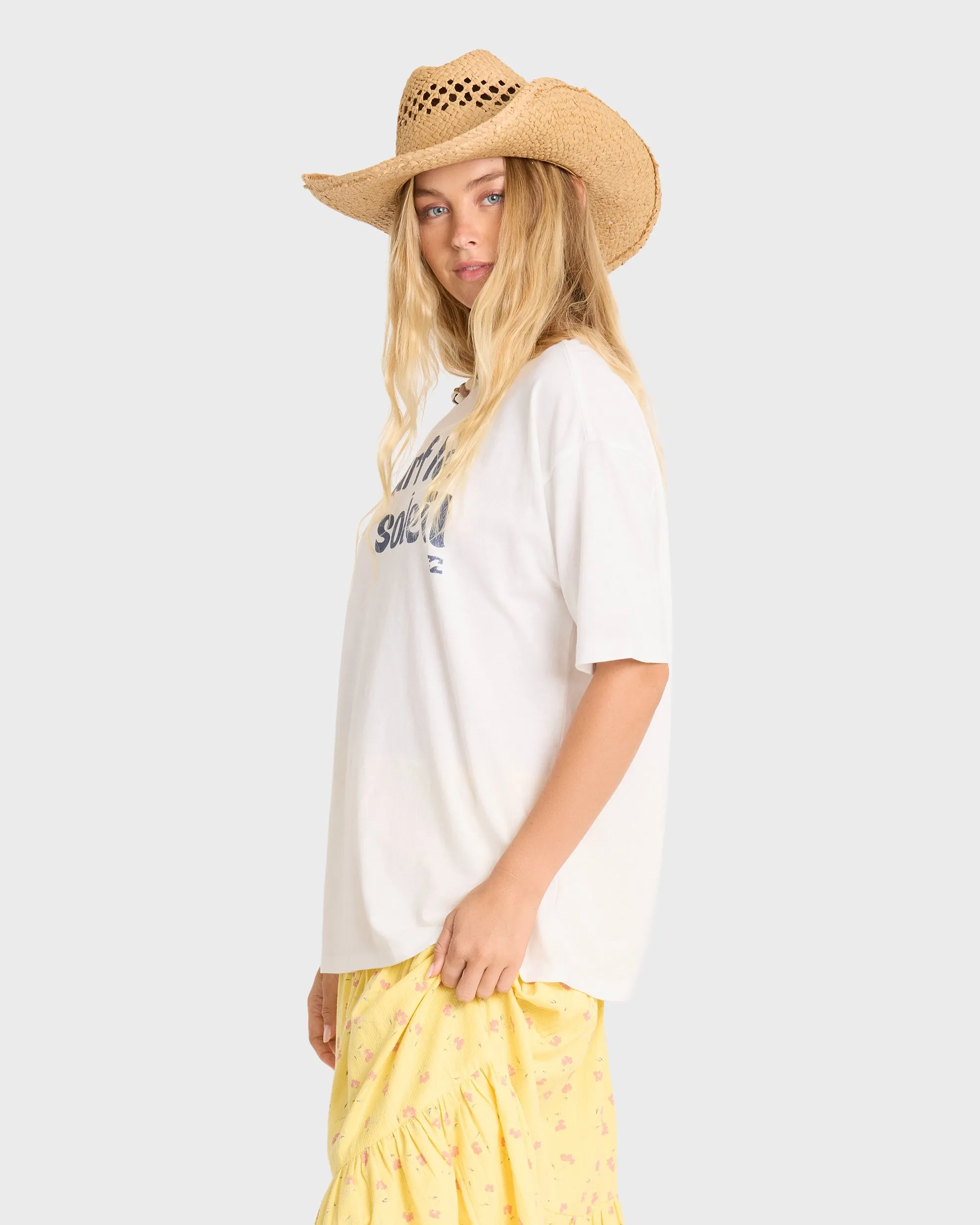 Surf Le Soleil Short Sleeve Cotton T-Shirt - Salt Crystal sold by Billabong product image thumbnail 4