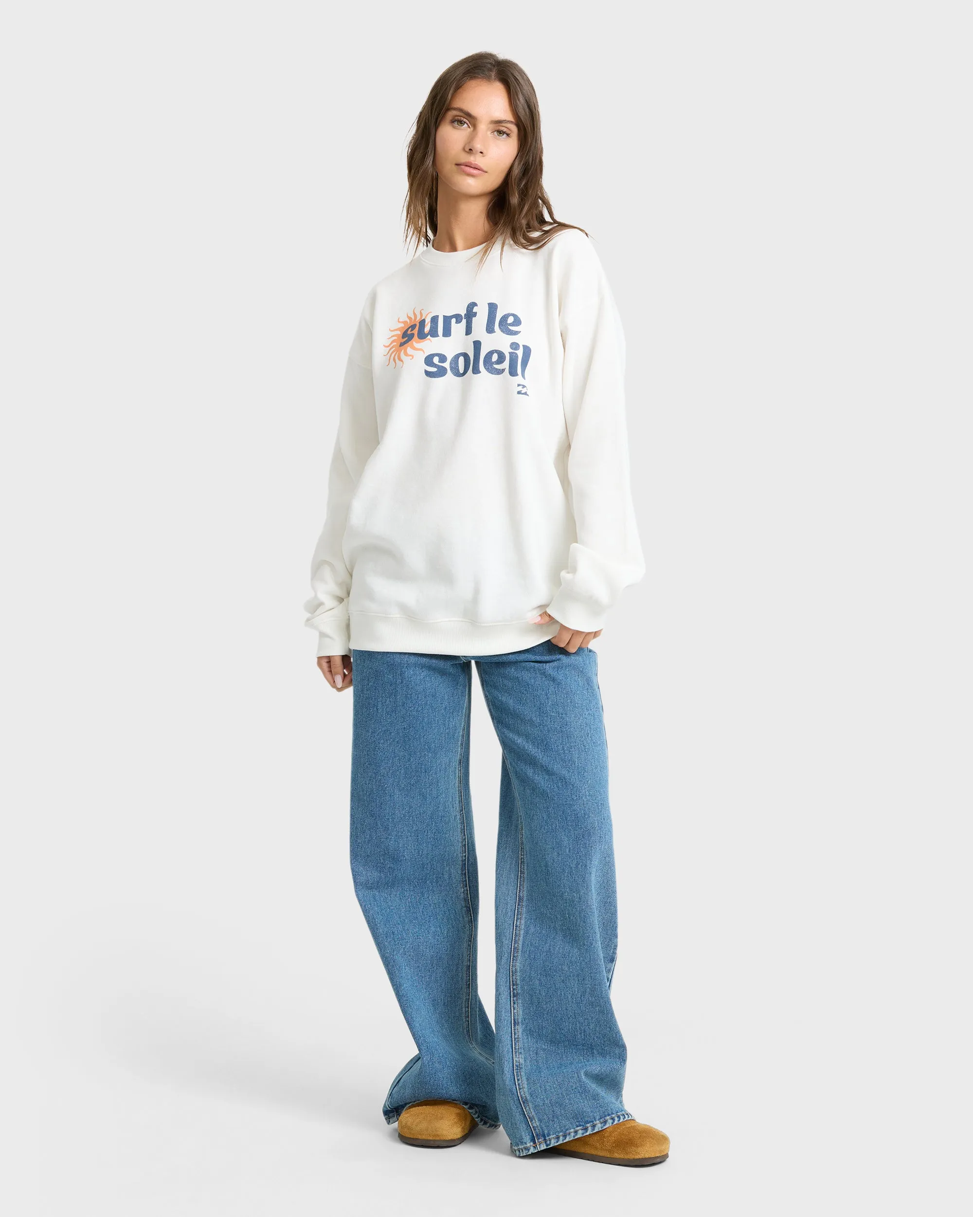 Seaside Panorama Crewneck Sweatshirt - Salt Crystal sold by Billabong product image thumbnail 3