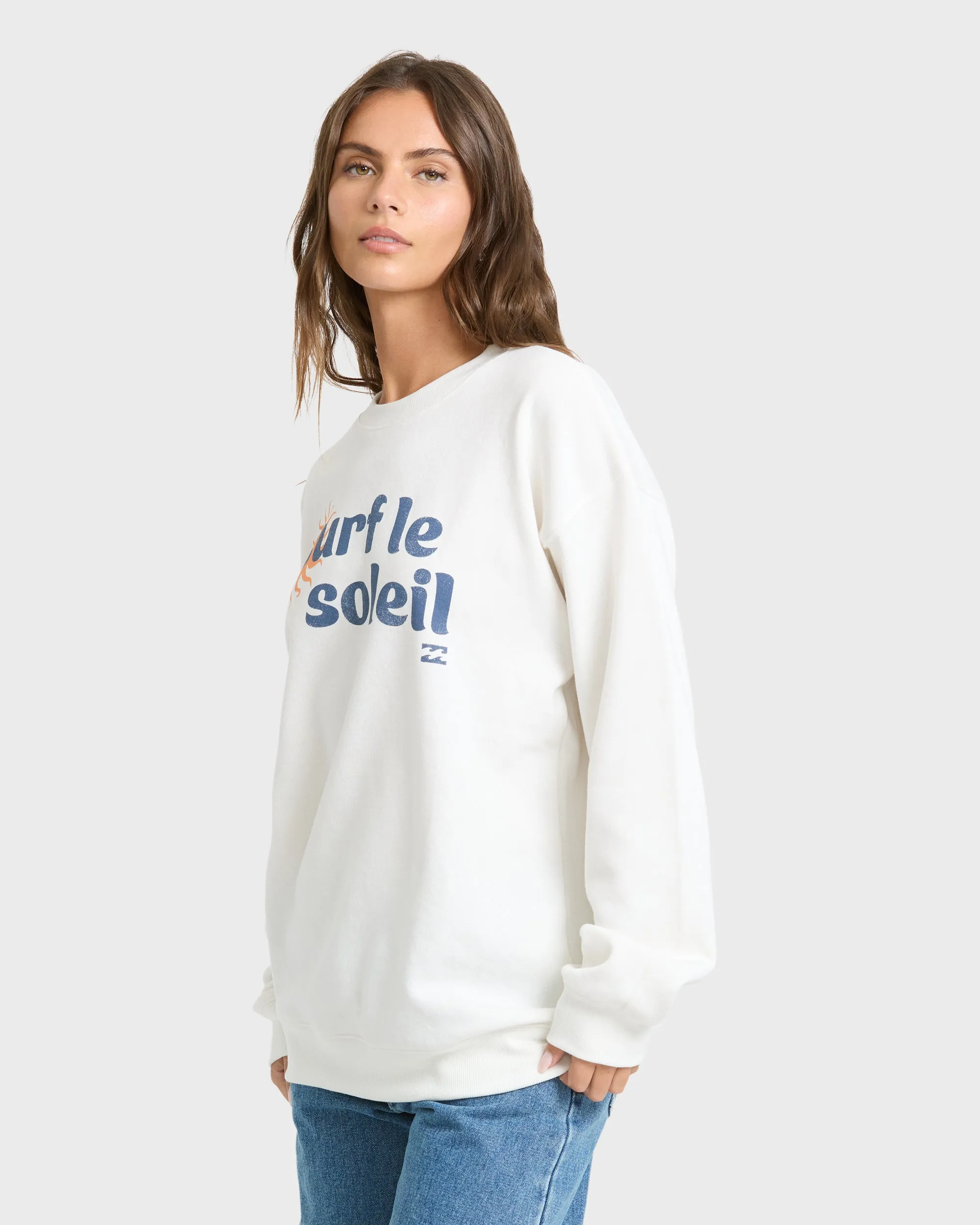 Seaside Panorama Crewneck Sweatshirt - Salt Crystal sold by Billabong product image thumbnail 4