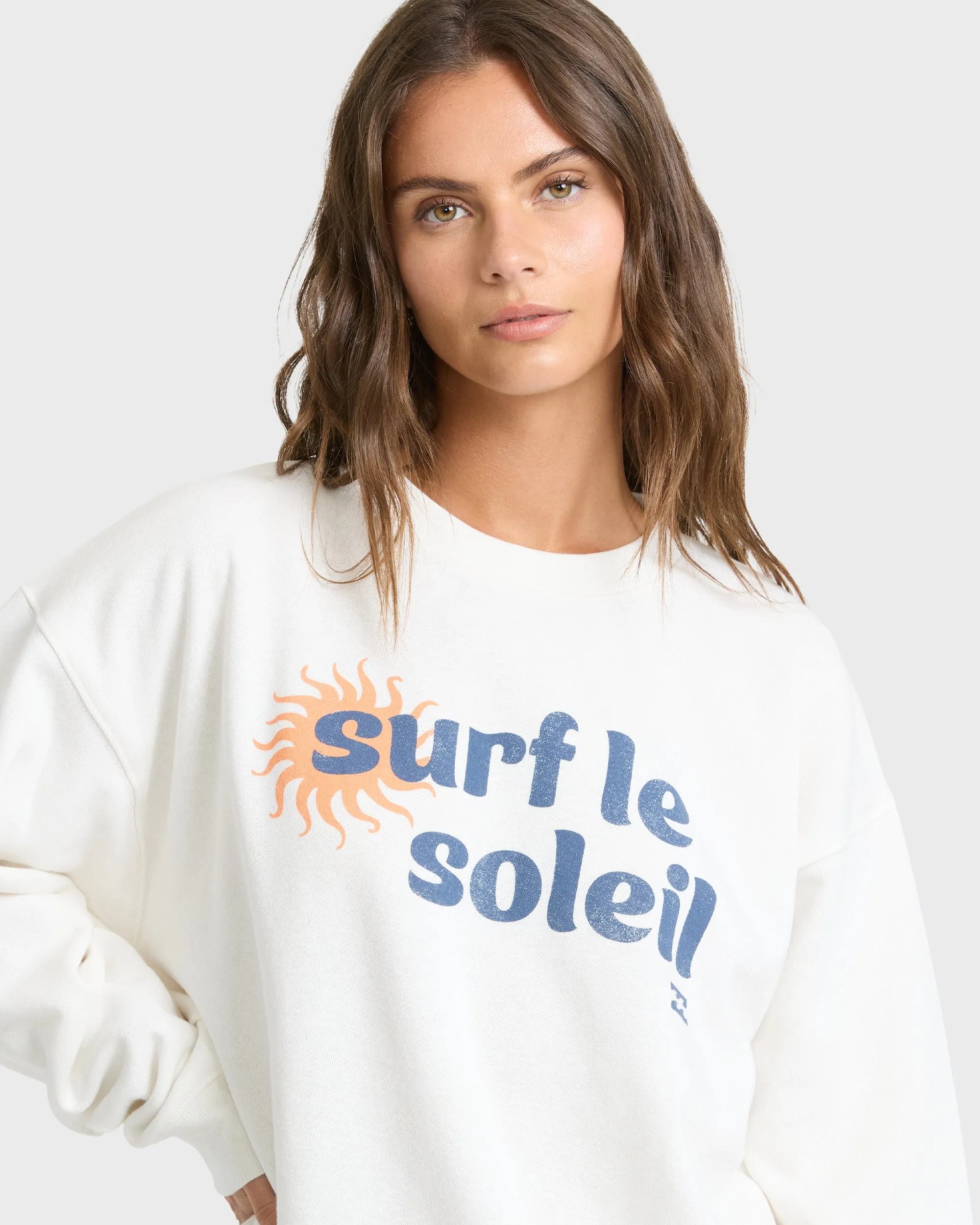 Seaside Panorama Crewneck Sweatshirt - Salt Crystal sold by Billabong product image thumbnail 5