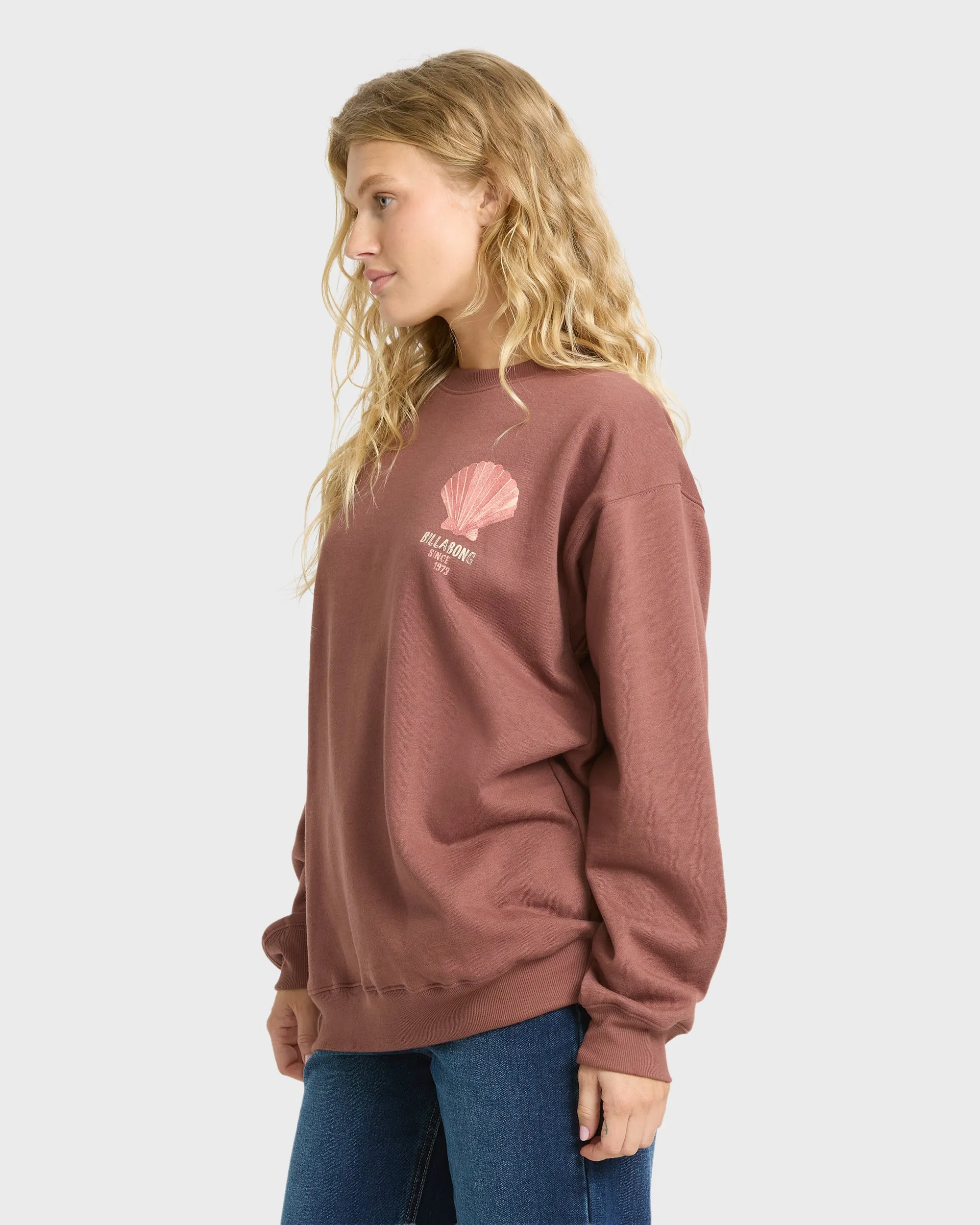 Light In View Crewneck Sweatshirt - Espresso sold by Billabong product image thumbnail 4