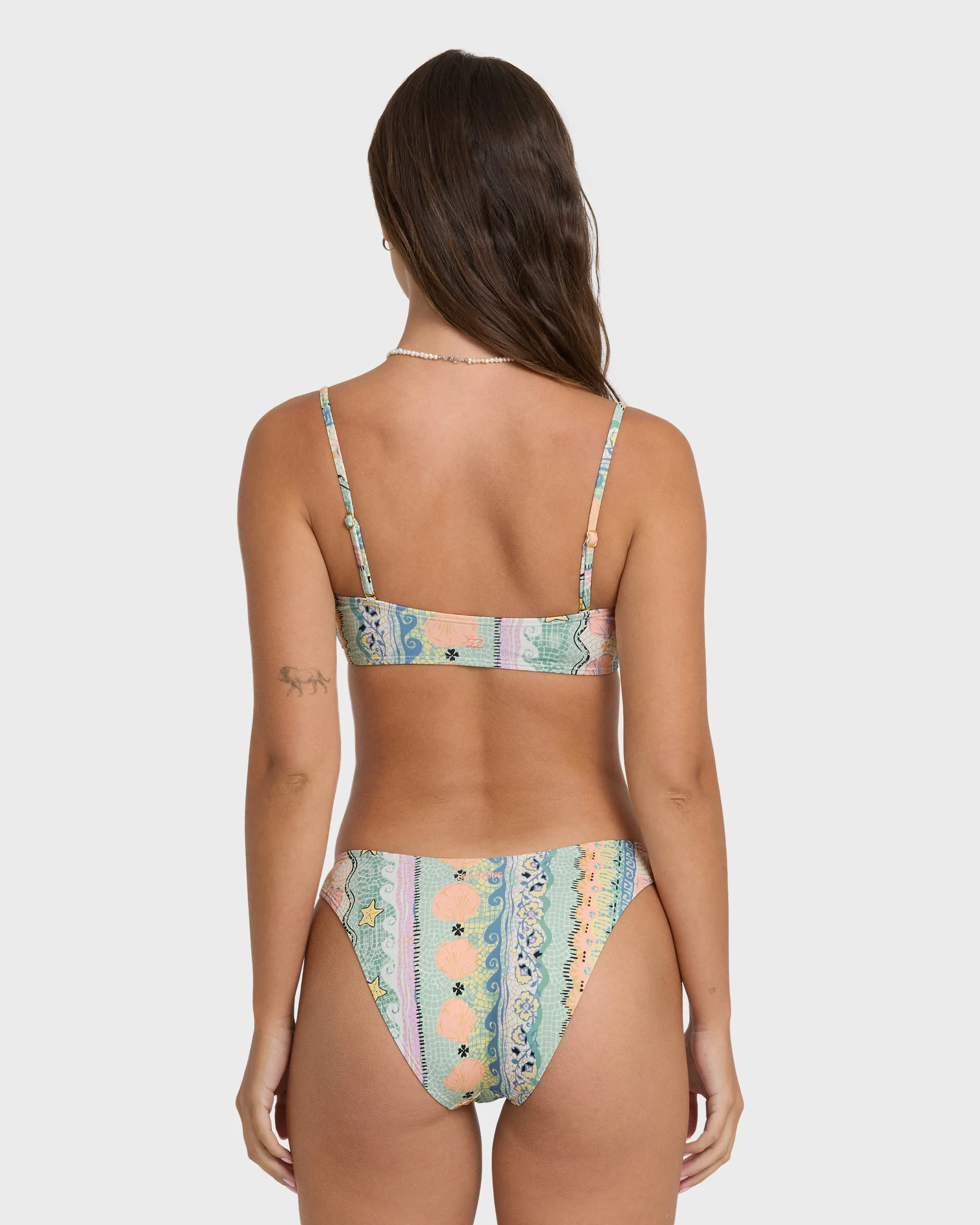 Tide Pool Michelle Bandeau Bikini Top - Light Blue Multi sold by Billabong product image thumbnail 2