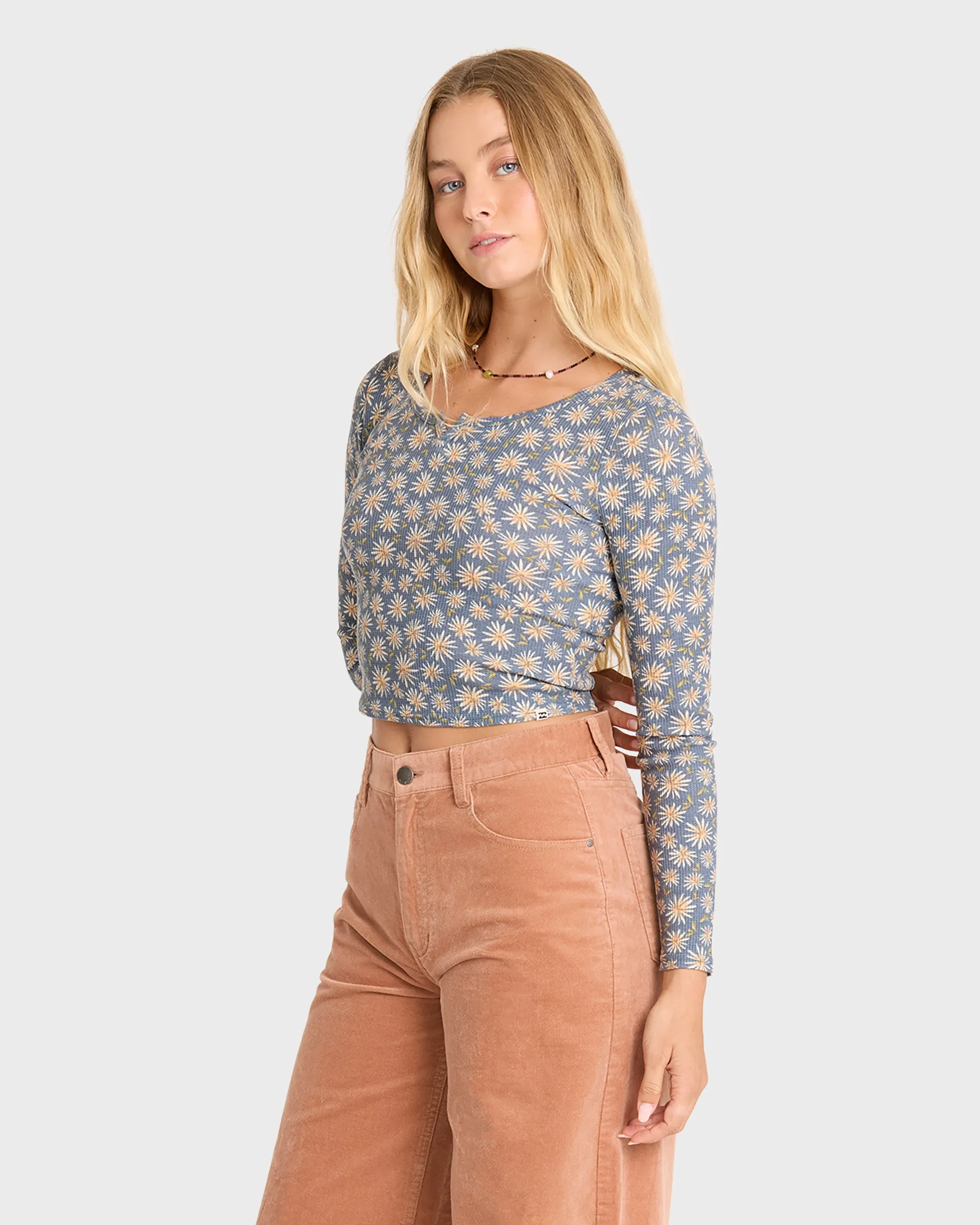 Reese Long Sleeve Thermal Shirt - Blue Smoke sold by Billabong product image thumbnail 4