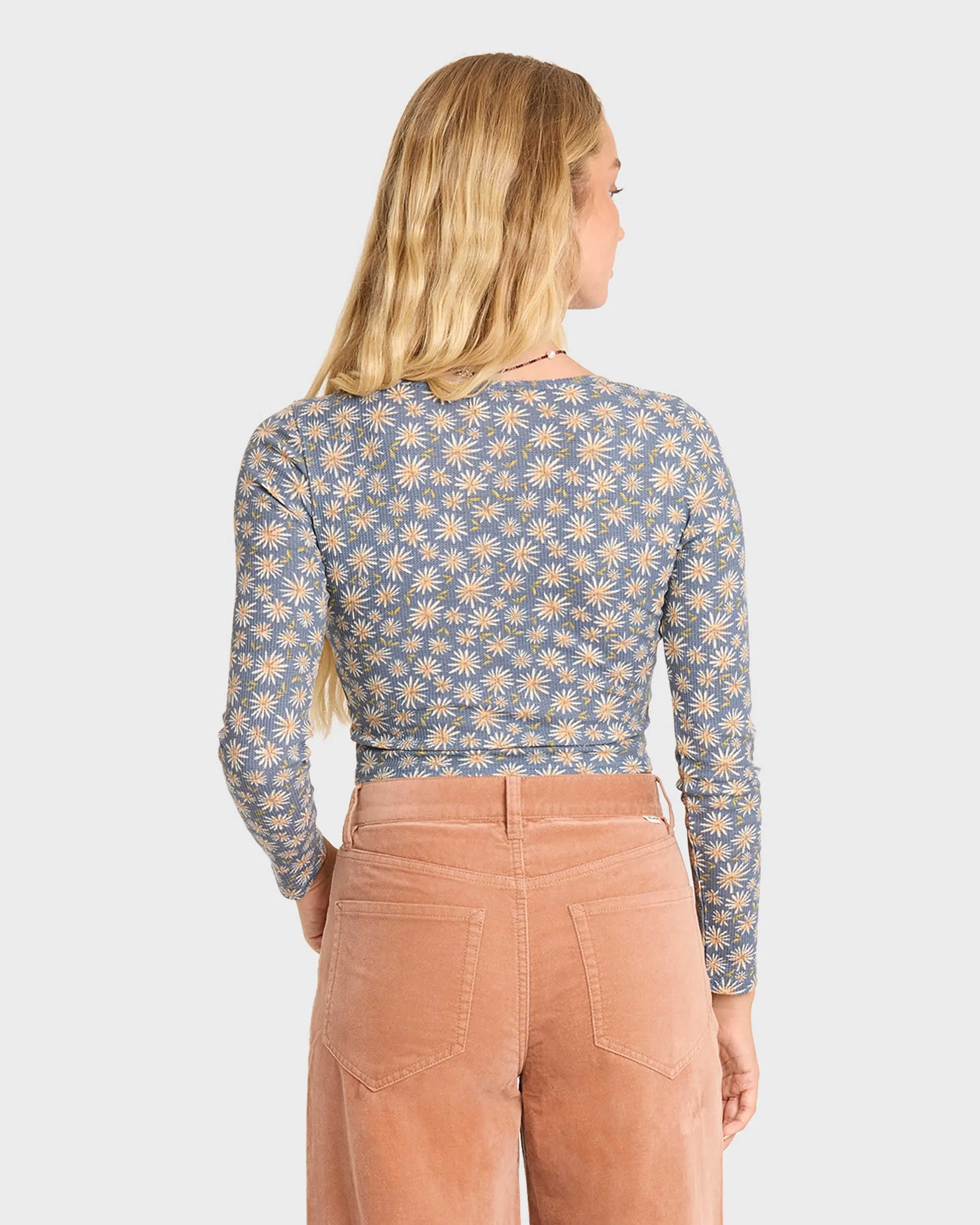 Reese Long Sleeve Thermal Shirt - Blue Smoke sold by Billabong product image thumbnail 2