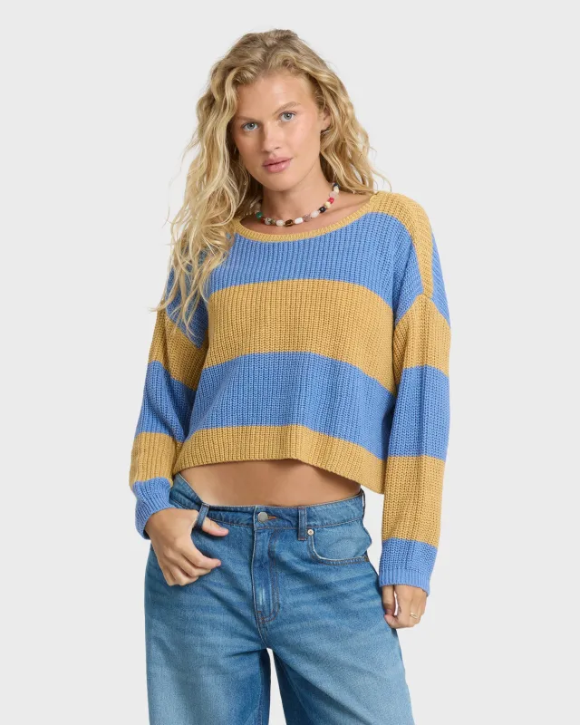 Lit Light Crewneck Sweater - Curry made by Billabong