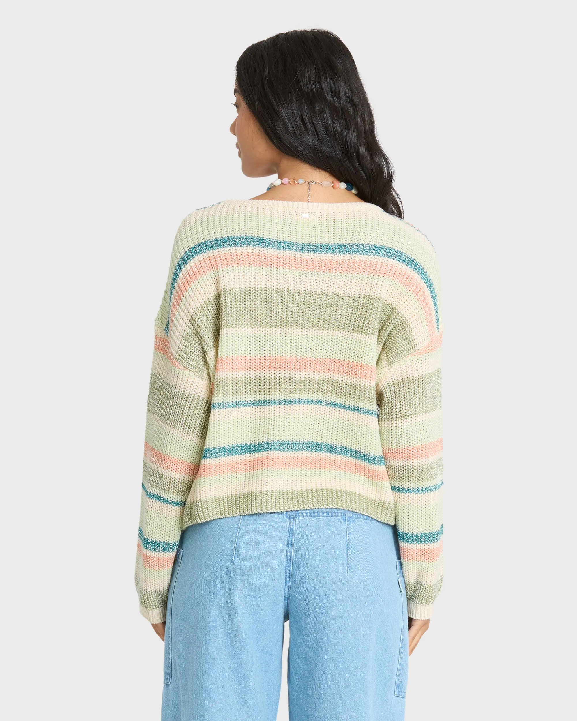 Lit Light Crewneck Sweater - Smoke Green sold by Billabong product image thumbnail 2