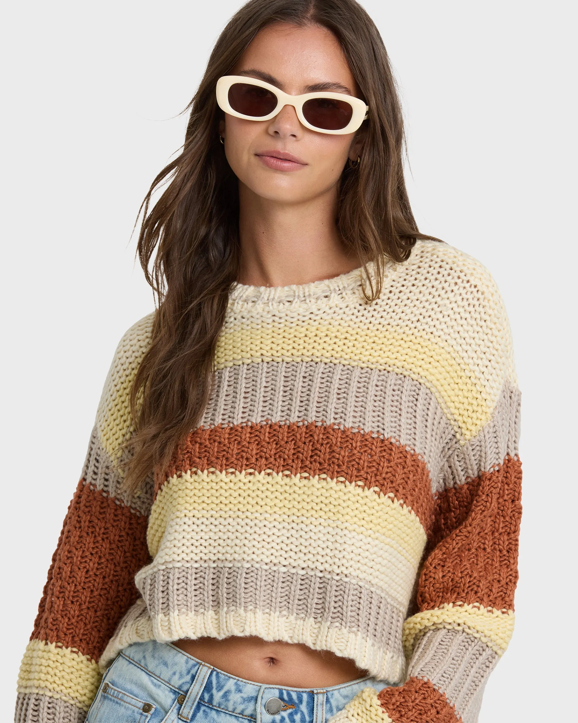 Mix Up Crewneck Sweater - Cobblestone sold by Billabong product image thumbnail 5