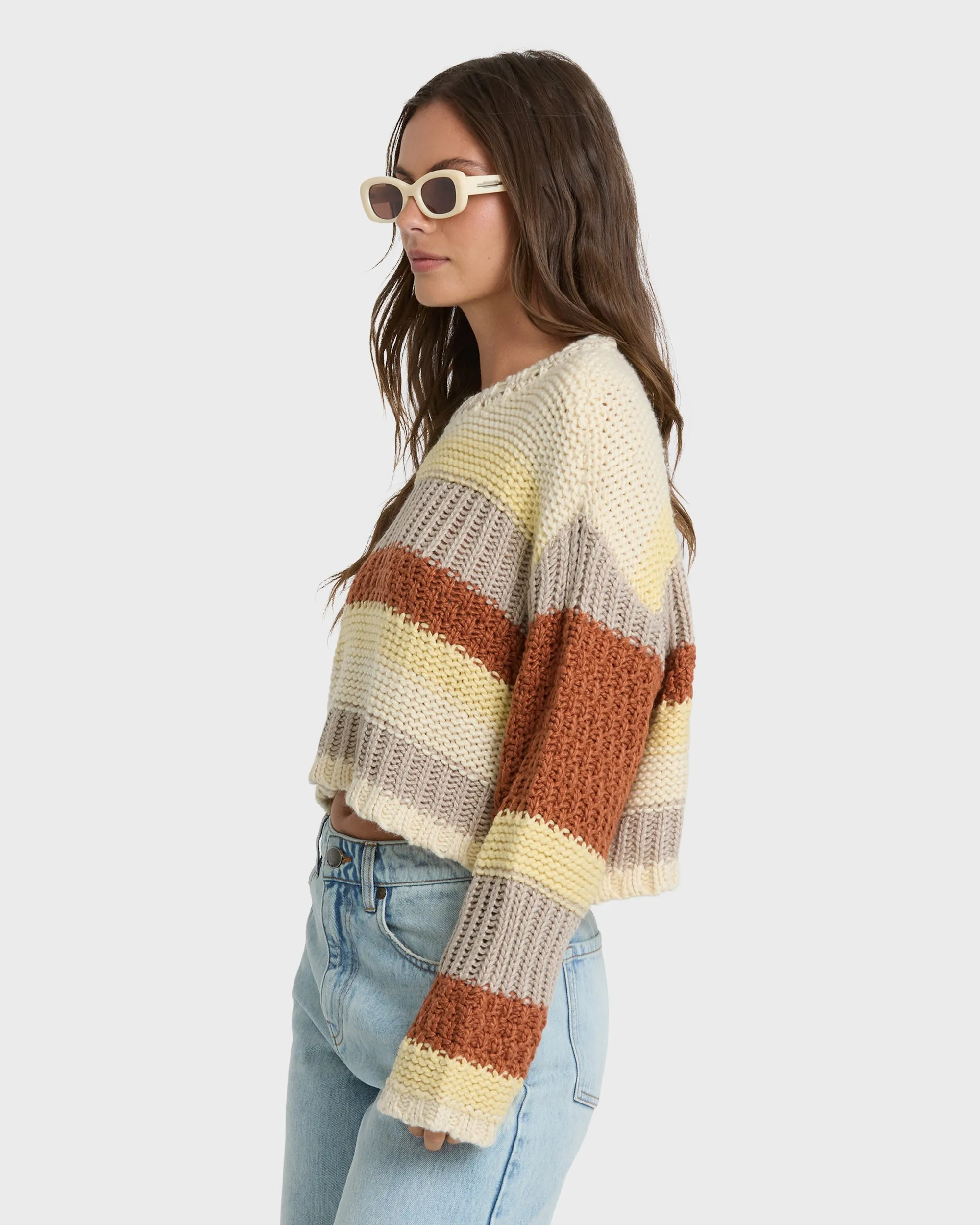 Mix Up Crewneck Sweater - Cobblestone sold by Billabong product image thumbnail 4