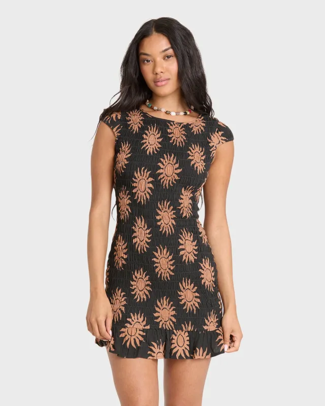 Bright Side Mini Dress - Black Sands made by Billabong
