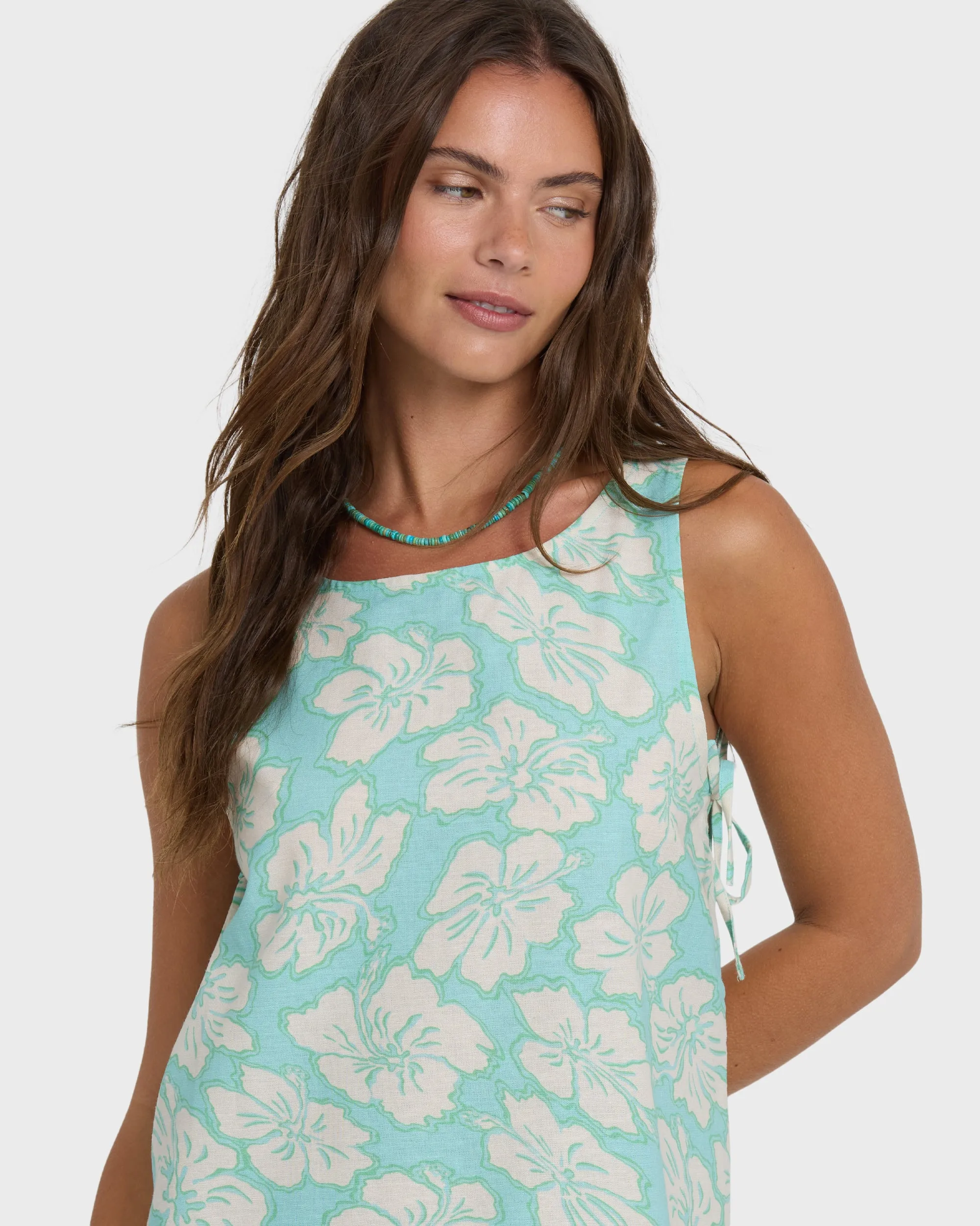 Hibiscus Heaven Mini Dress - Waterfall sold by Billabong product image thumbnail 5