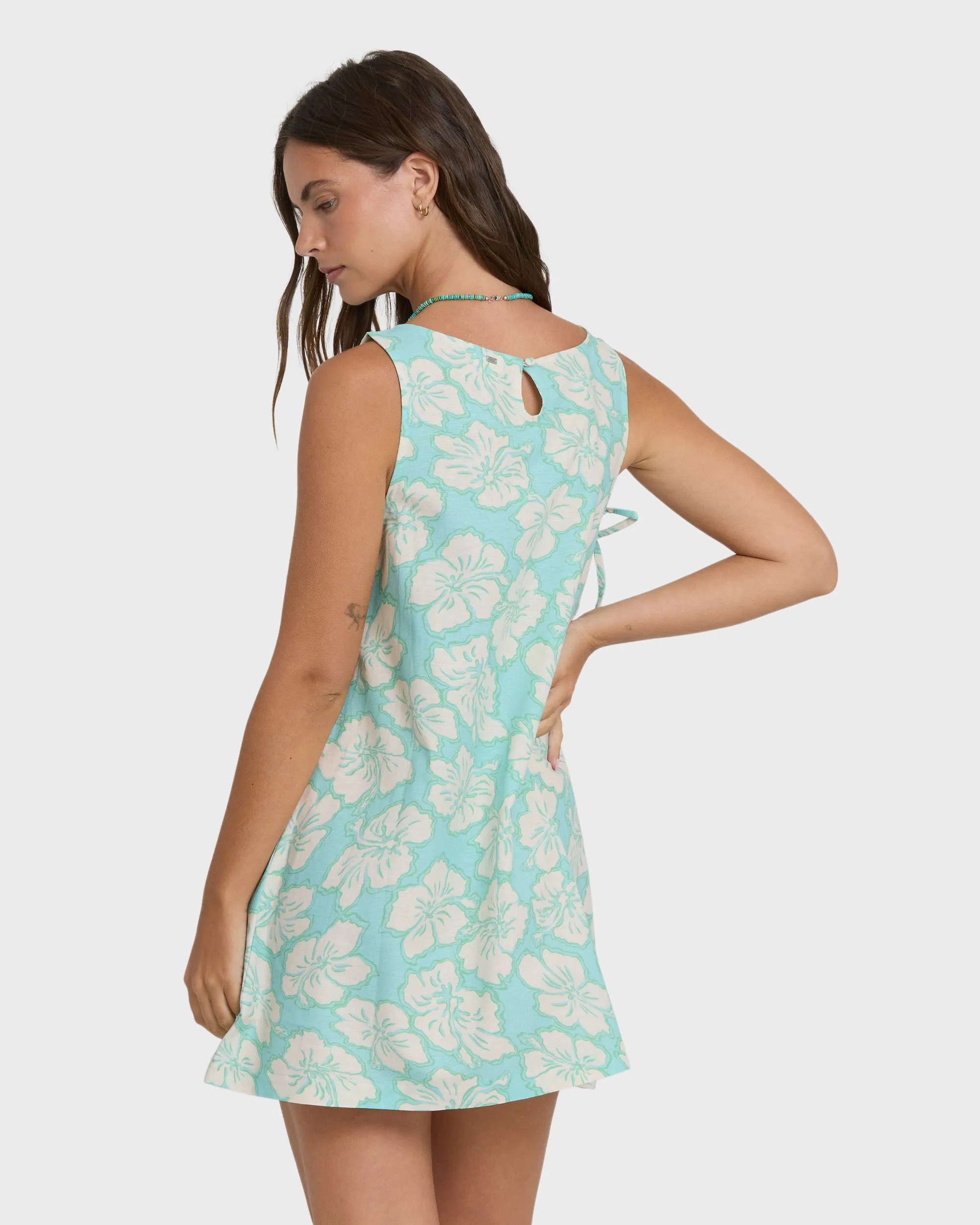 Hibiscus Heaven Mini Dress - Waterfall sold by Billabong product image thumbnail 2