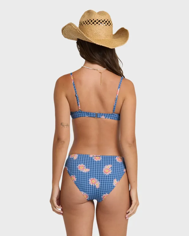 Western Sky Lowrider Full Bikini Bottoms - True Navy made by Billabong