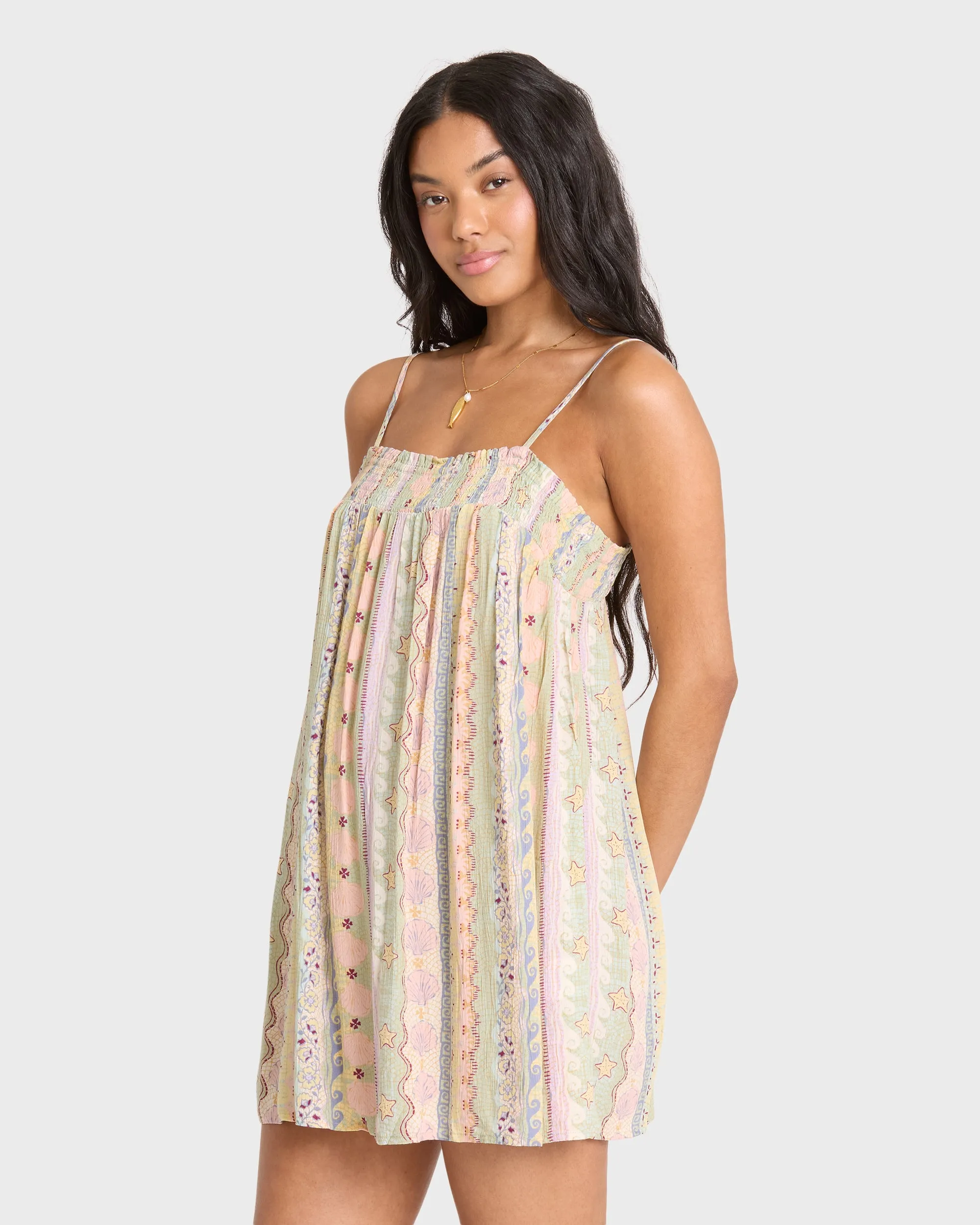 Dream Of Me Mini Dress - Smoke Green sold by Billabong product image thumbnail 4