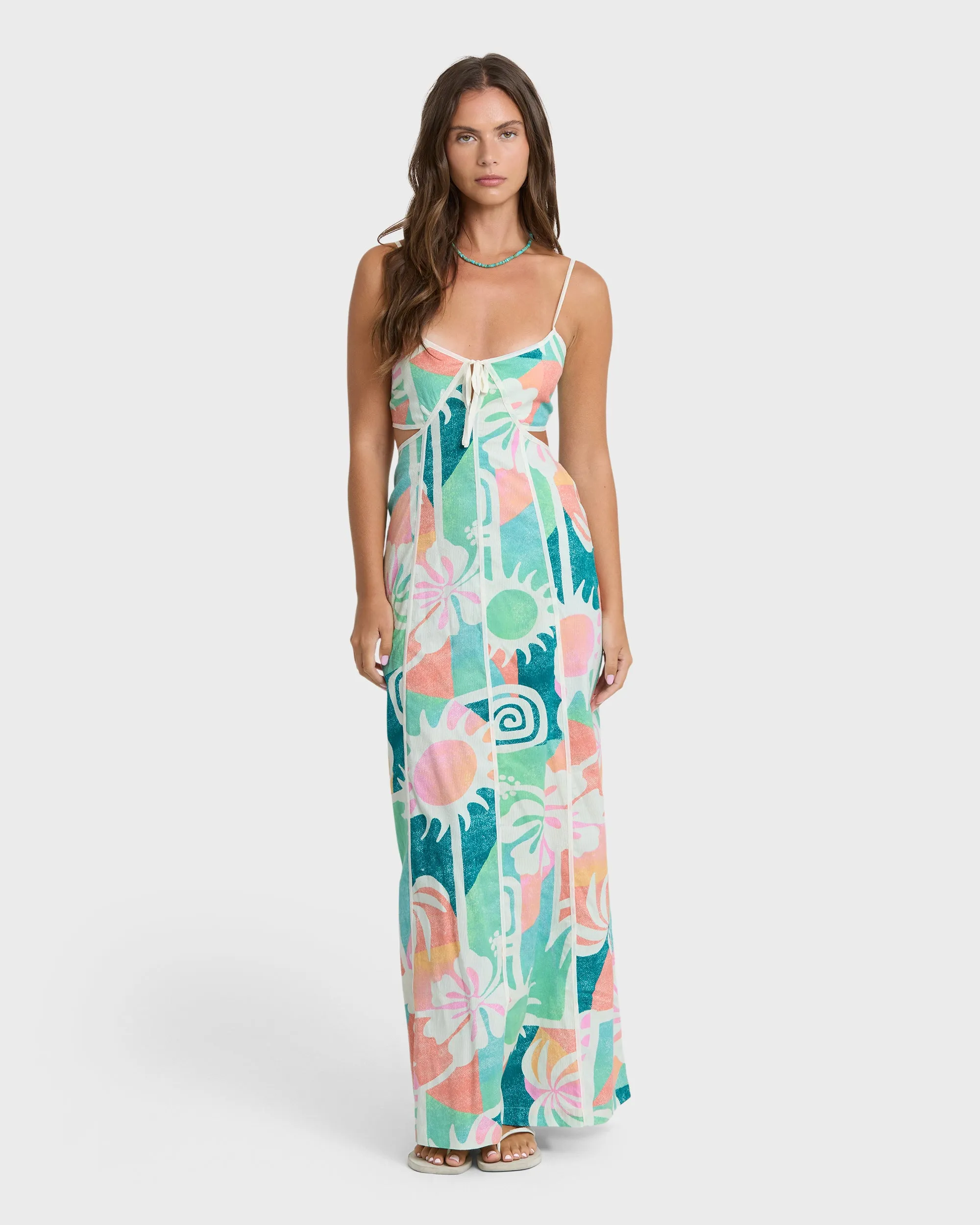 Blue Horizons Maxi Dress - Misty Blue sold by Billabong