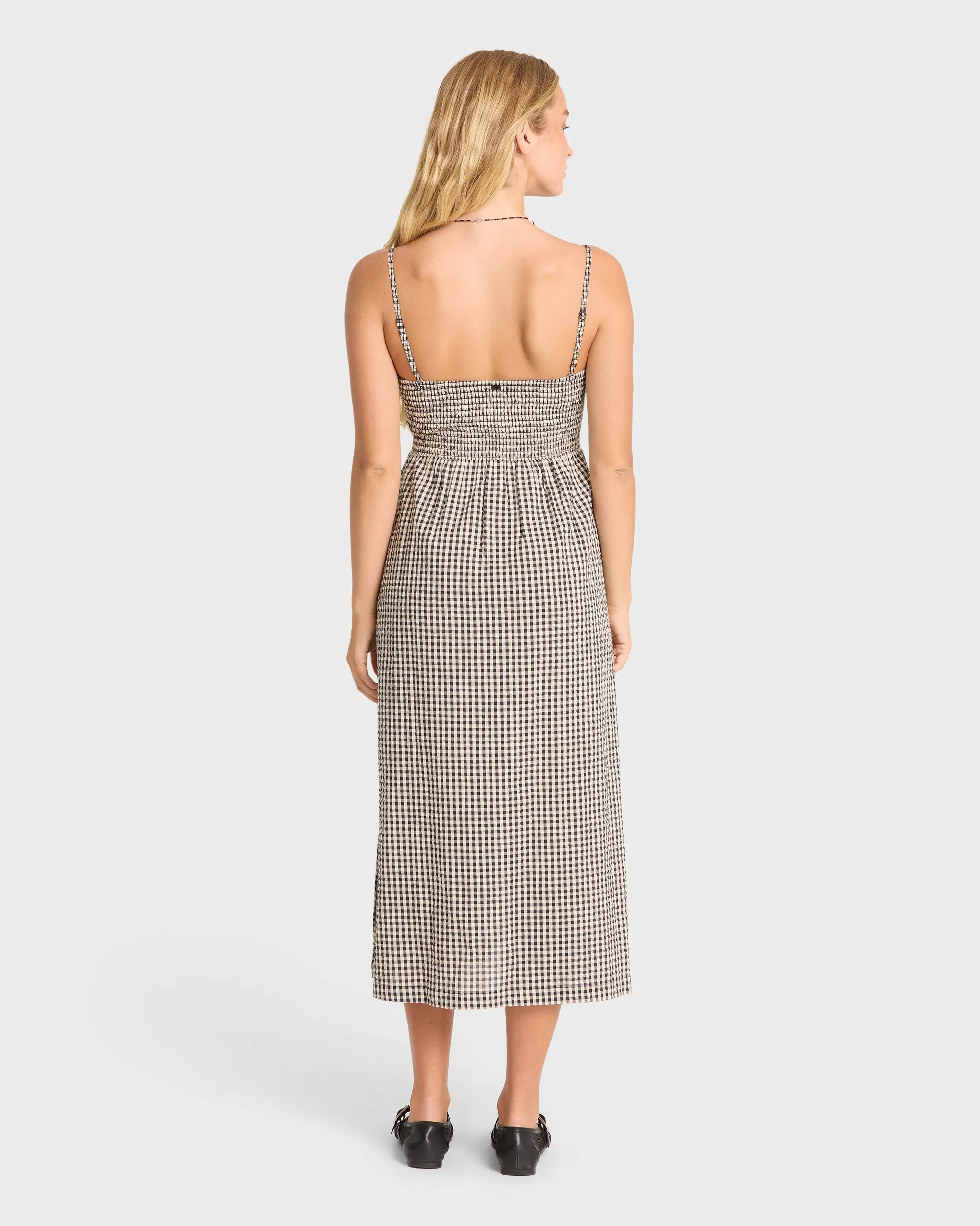 Beach Check Midi Dress - White/Black sold by Billabong product image thumbnail 2
