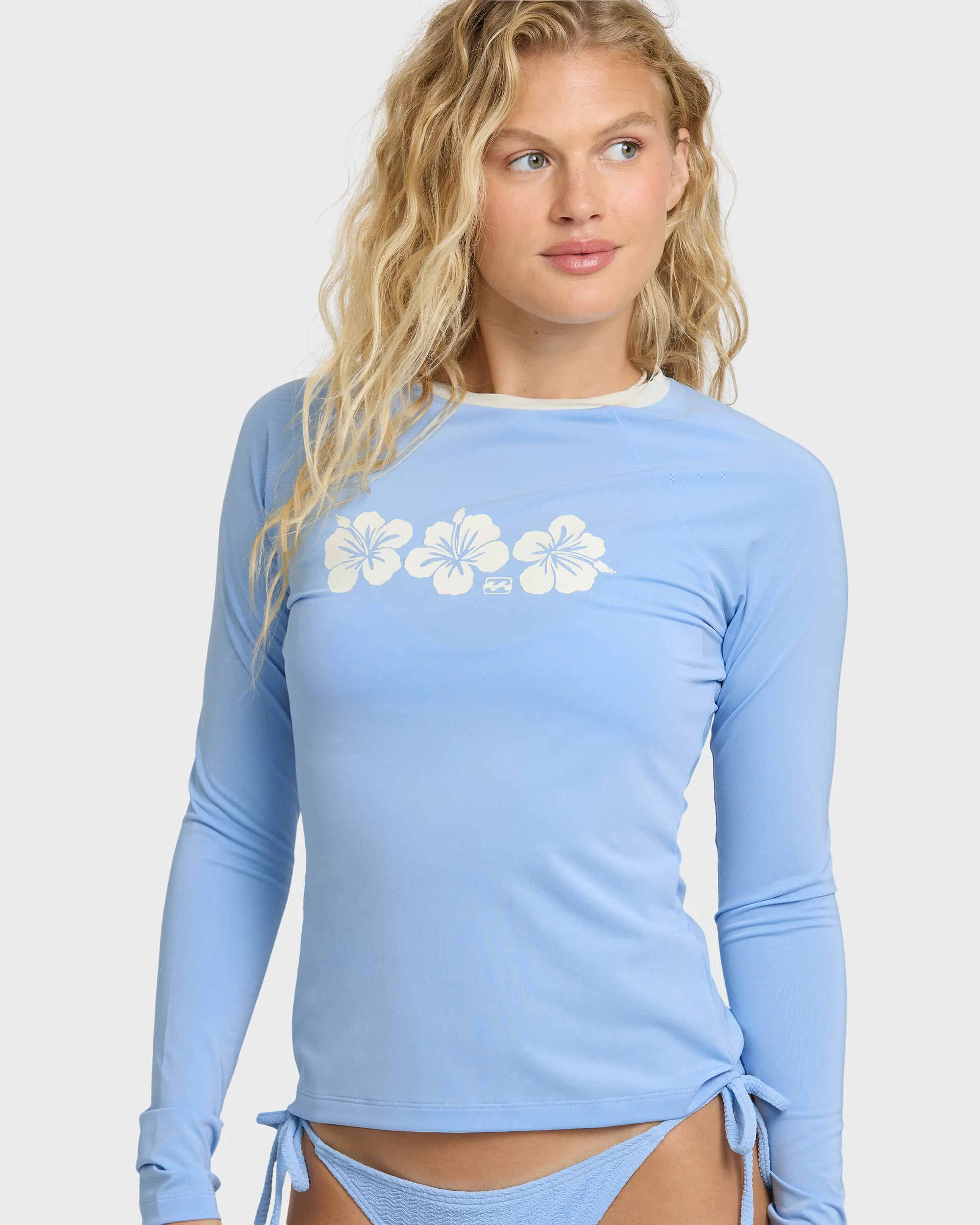 Simply UPF 50 Long Sleeve Crop Rashguard - Blue Bell sold by Billabong product image thumbnail 5